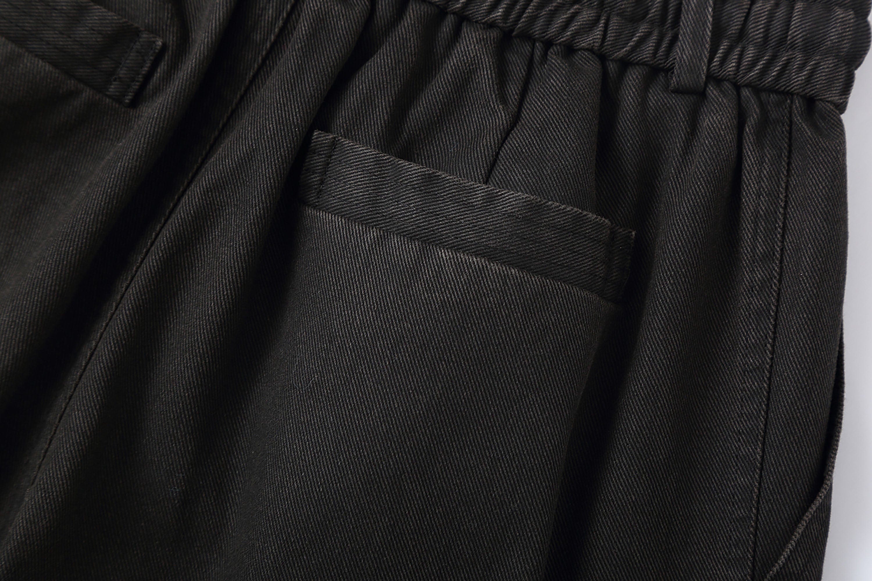 CLP Retro Pleated Knee Drawstring Oversized Jeans, premium urban and streetwear designers apparel on PROJECTISR.com, CLP