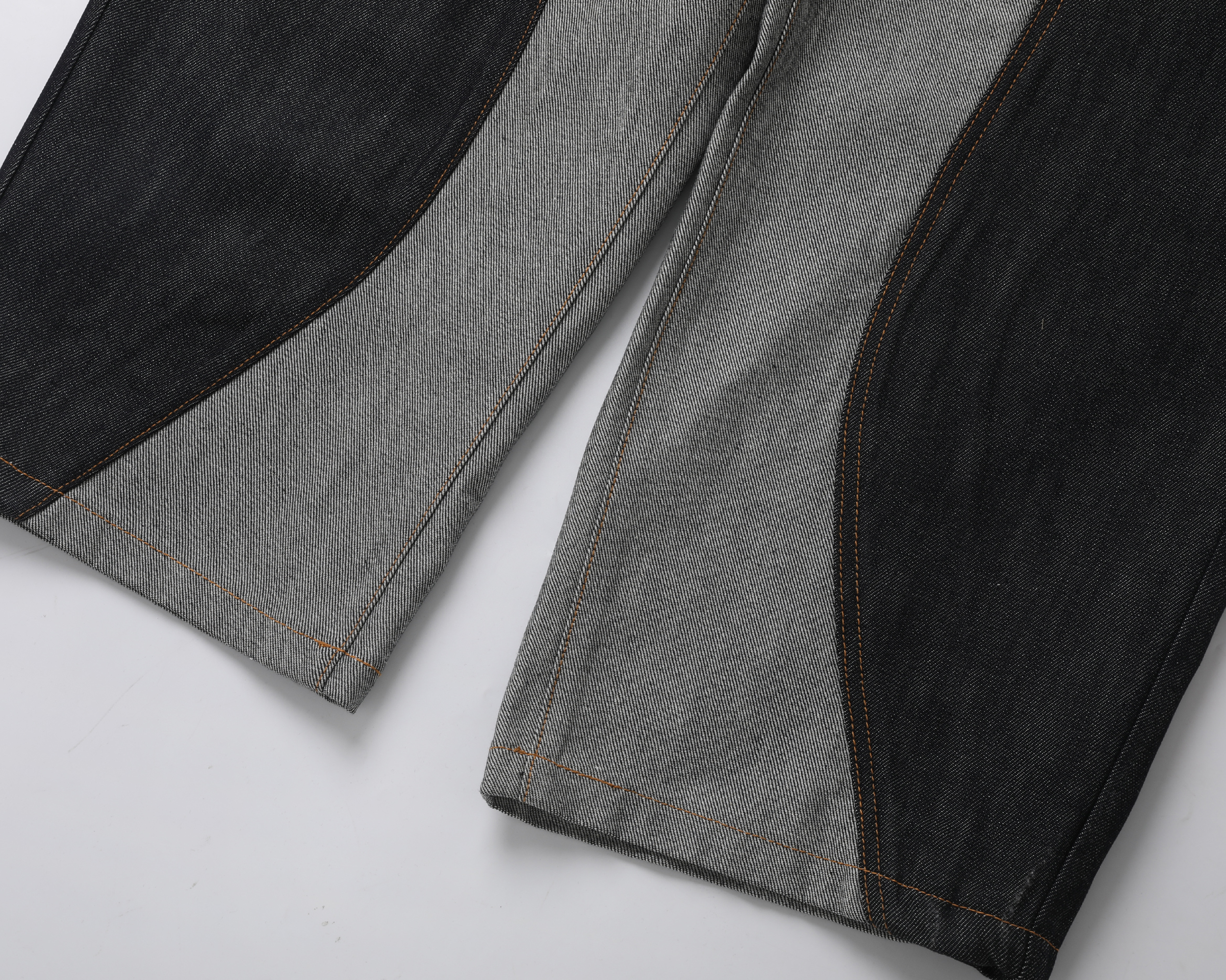 STEEPC Inverted Panel Snap-Fly Raw Jeans, premium urban and streetwear designers apparel on PROJECTISR.com, STEEPC