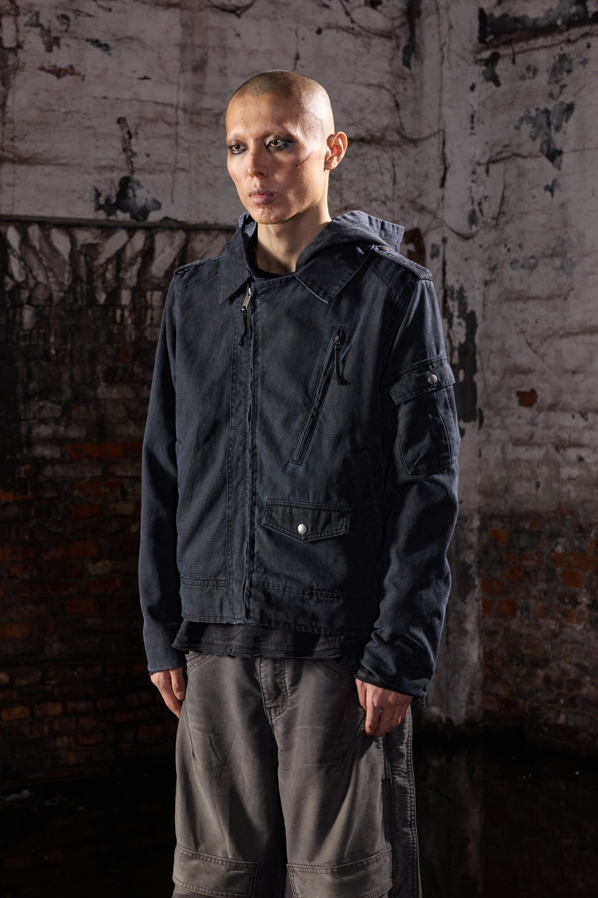 AVINMADE Hooded Tank Jacket — half body
