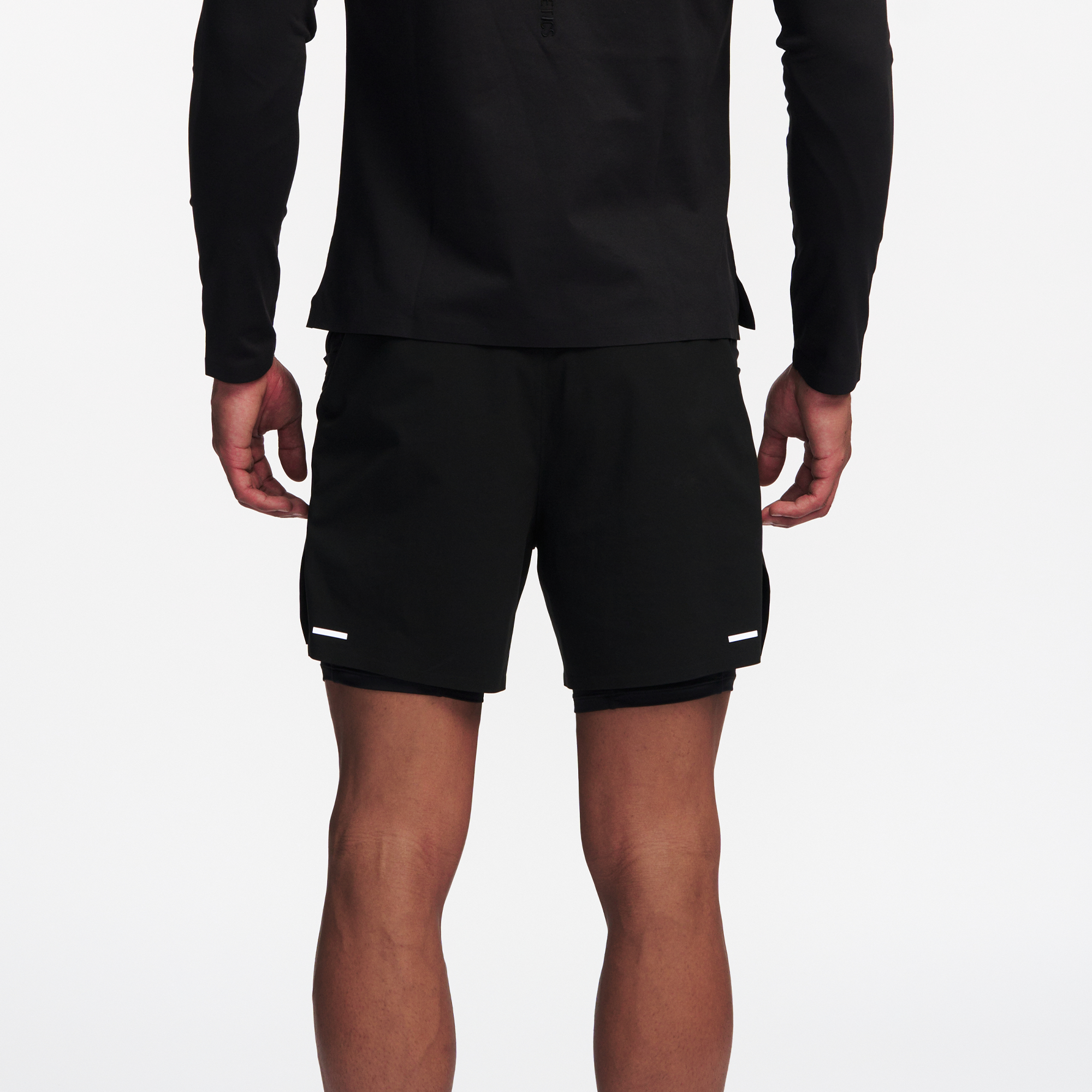 PUMPPLUS Quick-Dry Layered Training Shorts, premium urban and streetwear designers apparel on PROJECTISR.com, PUMPPLUS
