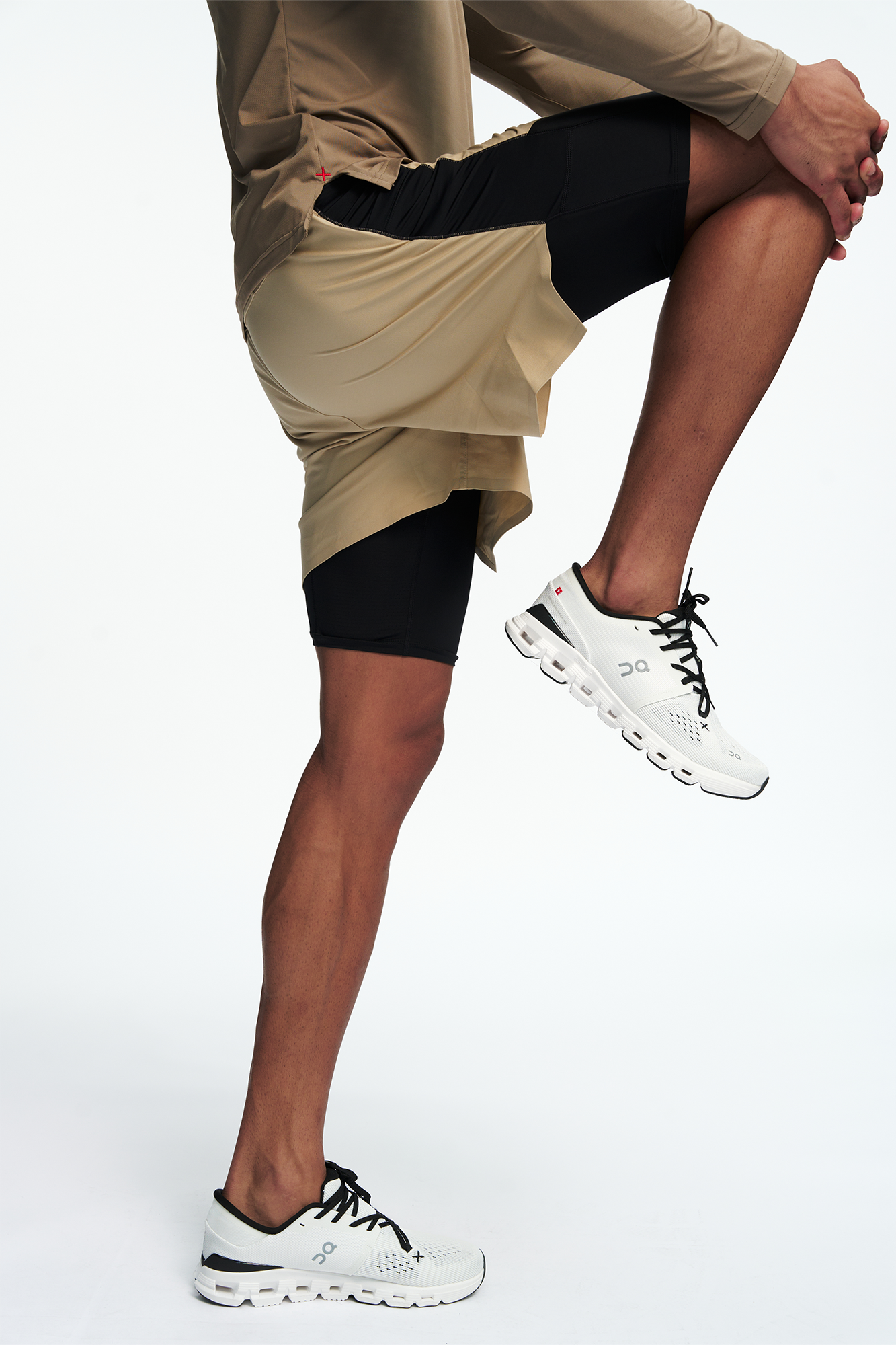 PUMPPLUS Quick-Dry Layered Training Shorts, premium urban and streetwear designers apparel on PROJECTISR.com, PUMPPLUS