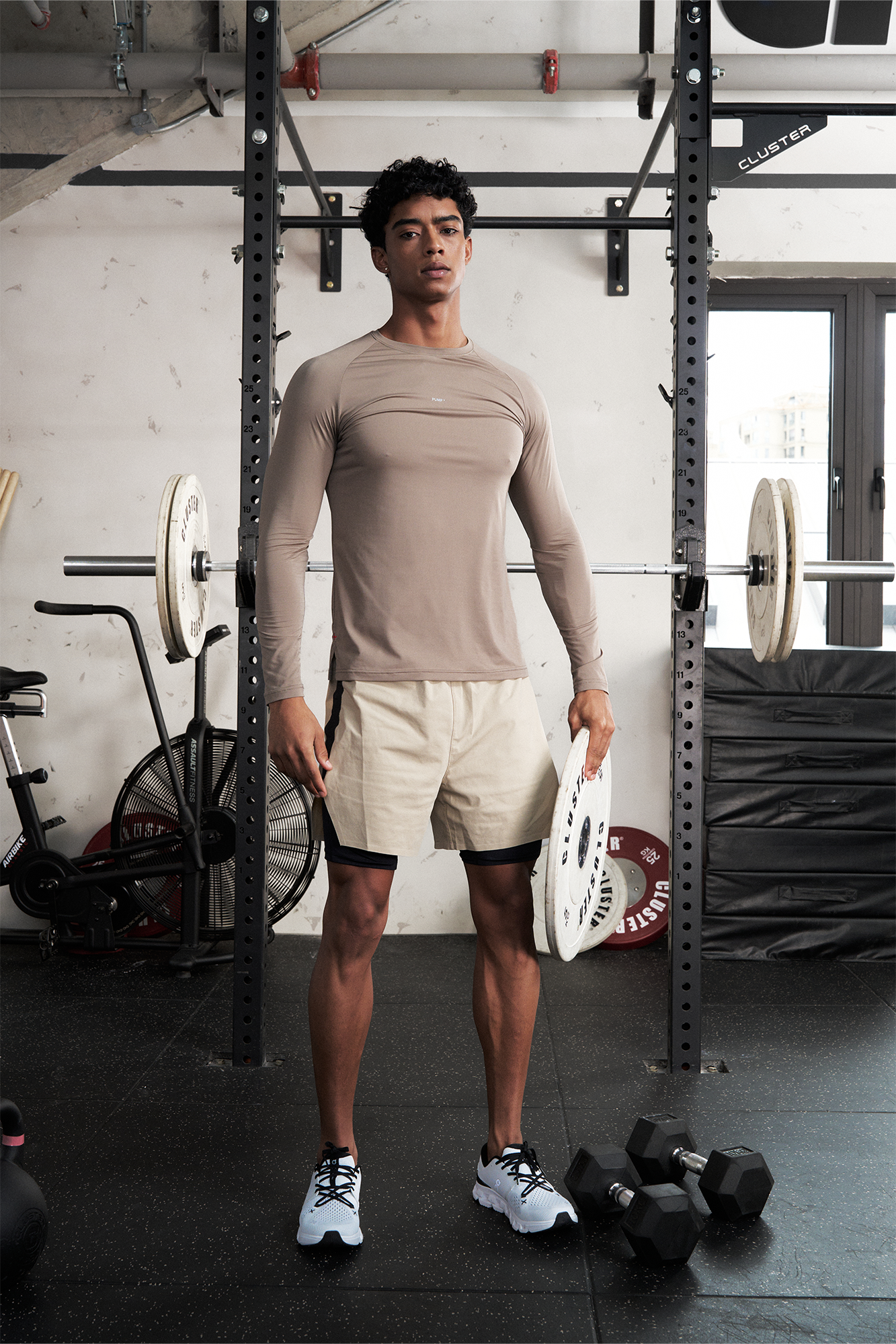 PUMPPLUS Quick-Dry Layered Training Shorts, premium urban and streetwear designers apparel on PROJECTISR.com, PUMPPLUS