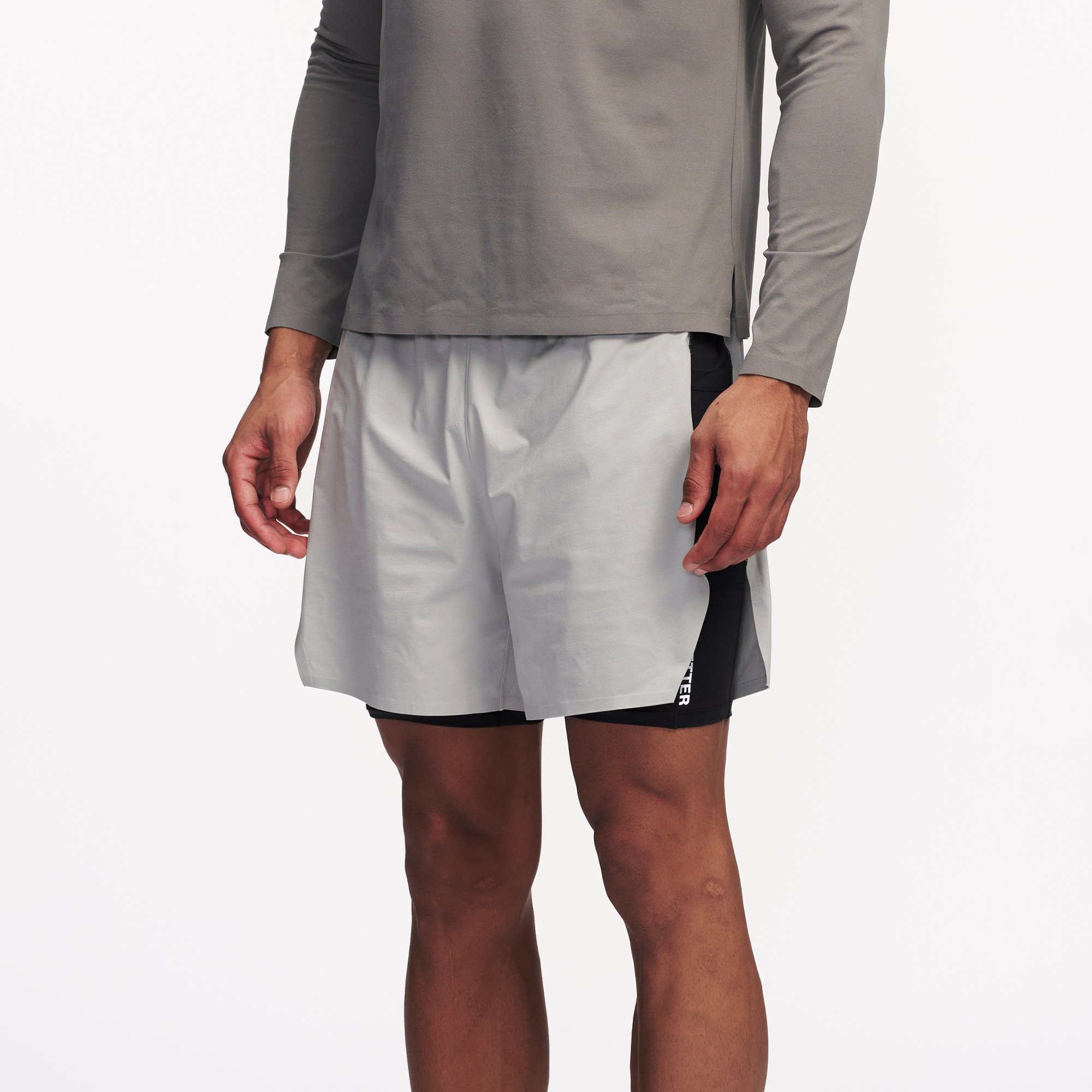 PUMPPLUS Quick-Dry Layered Training Shorts, premium urban and streetwear designers apparel on PROJECTISR.com, PUMPPLUS