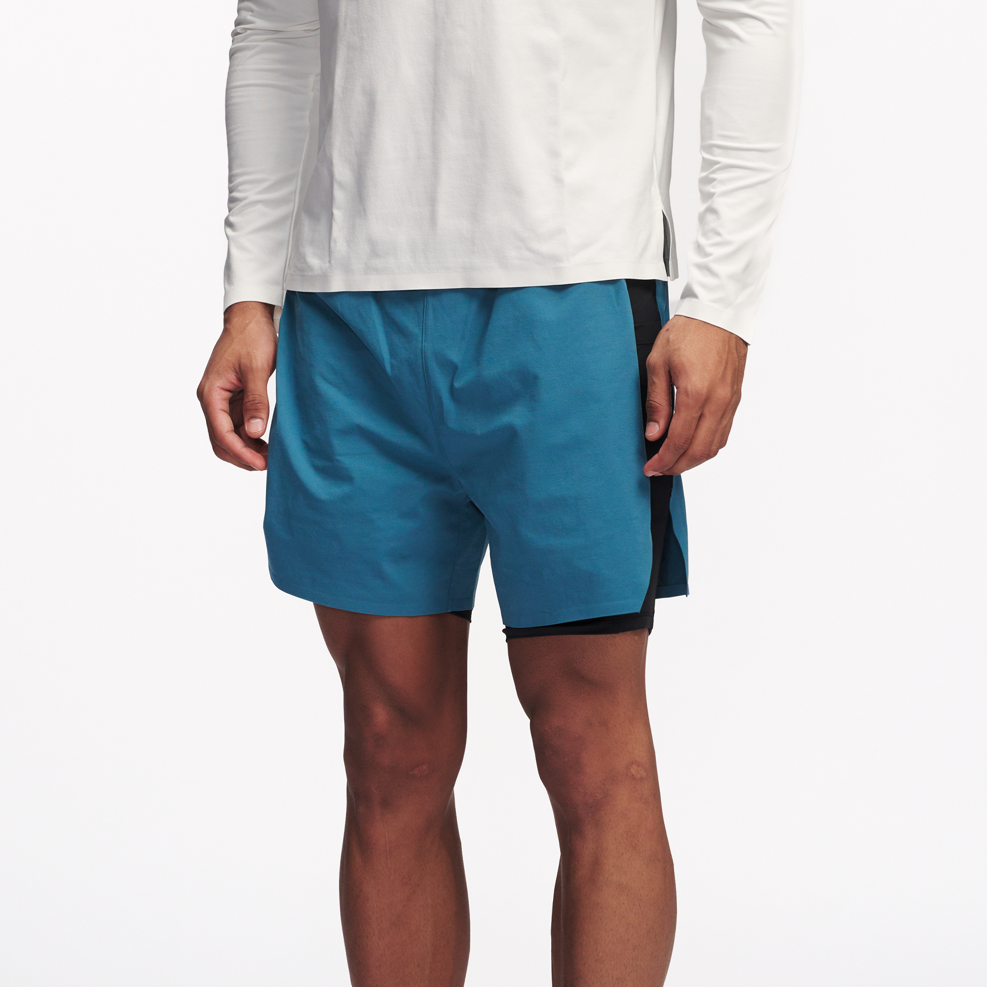 PUMPPLUS Quick-Dry Layered Training Shorts, premium urban and streetwear designers apparel on PROJECTISR.com, PUMPPLUS