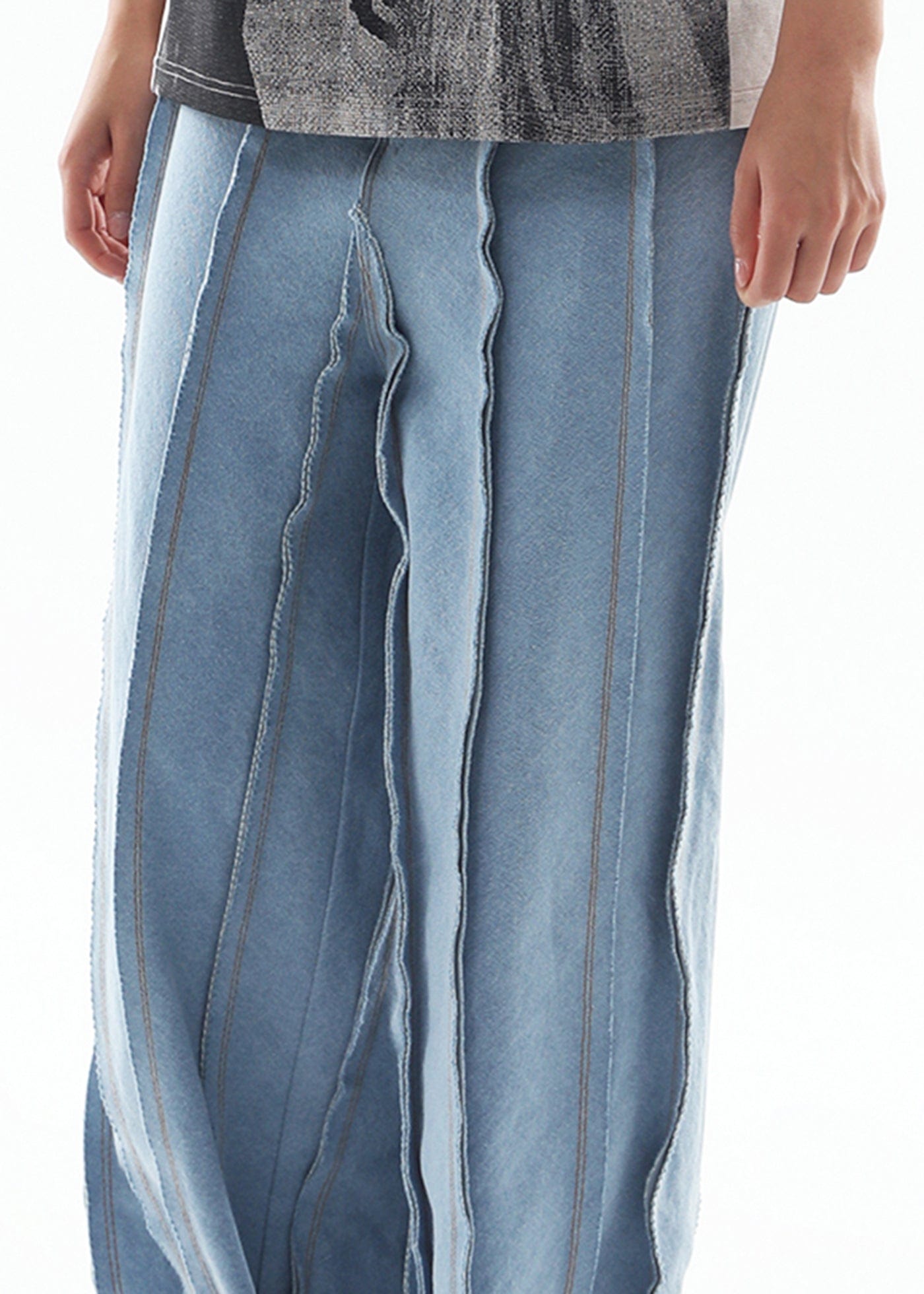 MIICHOUS Deconstructed Raw Edge Pants, premium urban and streetwear designers apparel on PROJECTISR.com, Miichous