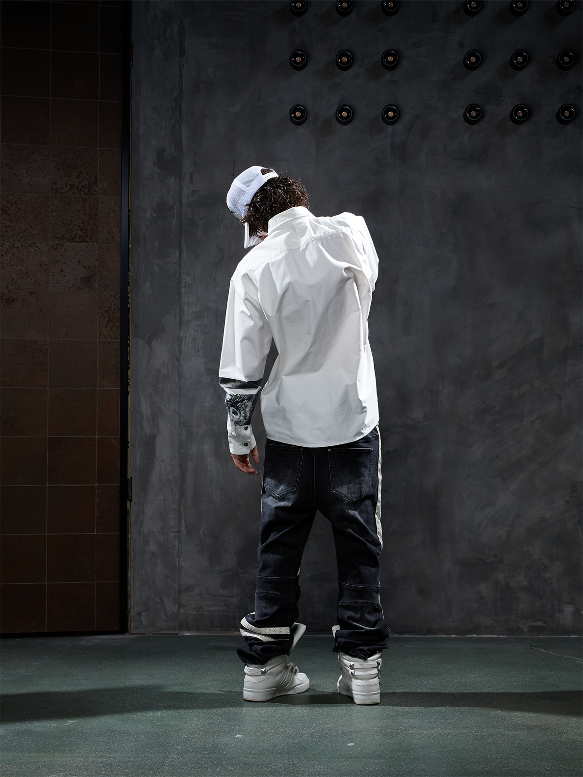 DND4DES Studded Quilted Trucker Cap