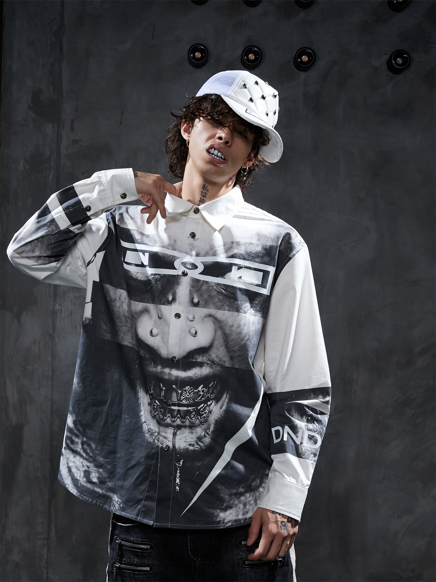 DND4DES Studded Quilted Trucker Cap