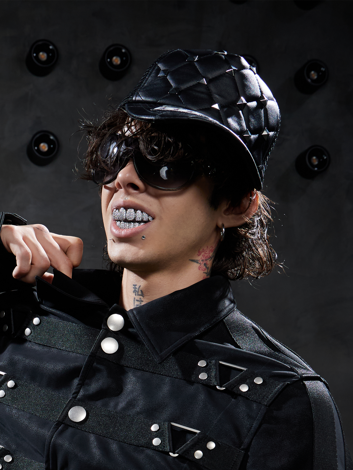 DND4DES Studded Quilted Trucker Cap
