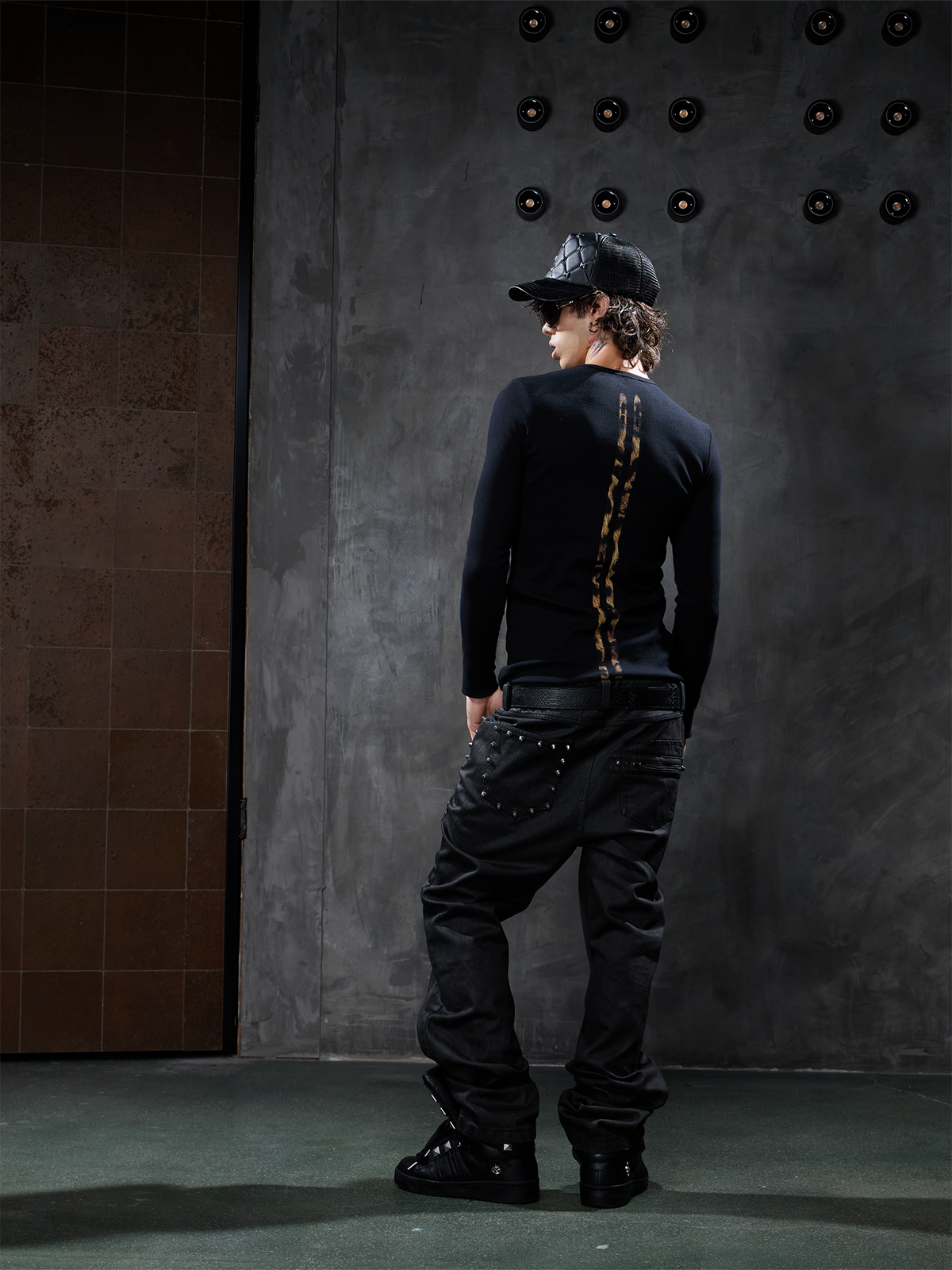 DND4DES Leopard Slim-Fit Long-Sleeve Tee