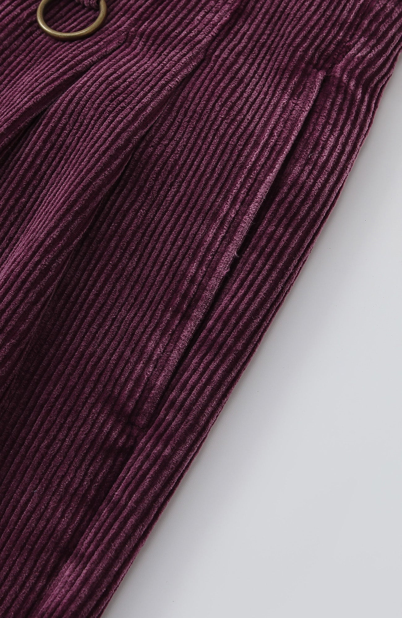 RICHILL Corduroy Raw Hem Wide-Leg Trousers, premium urban and streetwear designers apparel on PROJECTISR.com, RICHILL