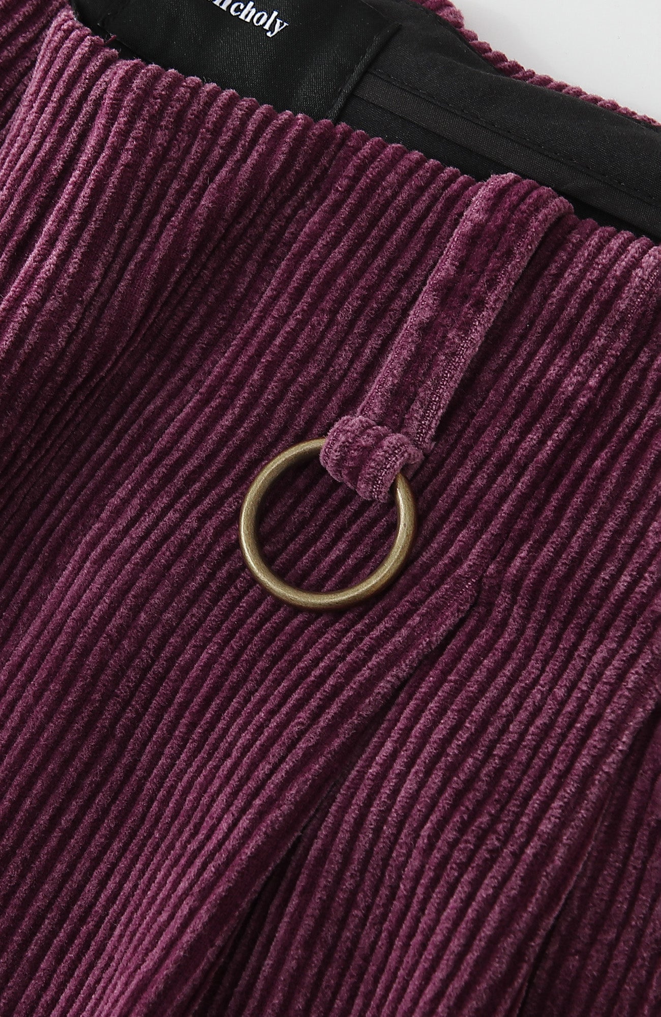 RICHILL Corduroy Raw Hem Wide-Leg Trousers, premium urban and streetwear designers apparel on PROJECTISR.com, RICHILL