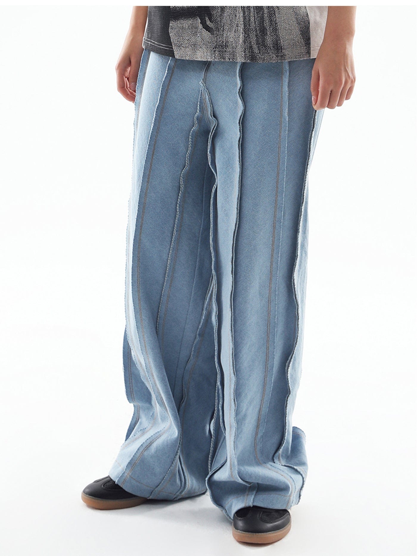 MIICHOUS Deconstructed Raw Edge Pants, premium urban and streetwear designers apparel on PROJECTISR.com, Miichous