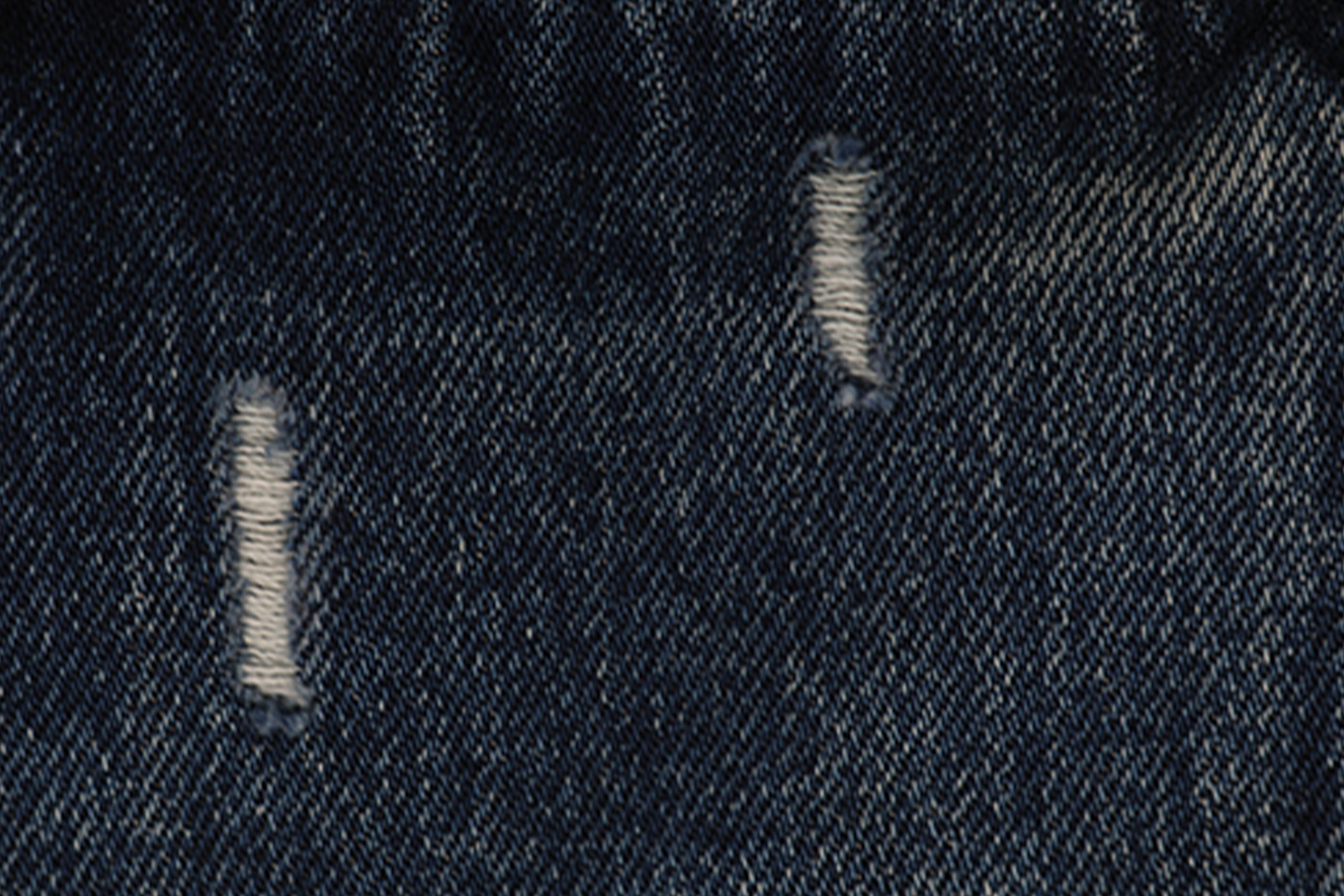 HAHAHA Washed Distressed Multi-Pocket Wide-Leg Jeans