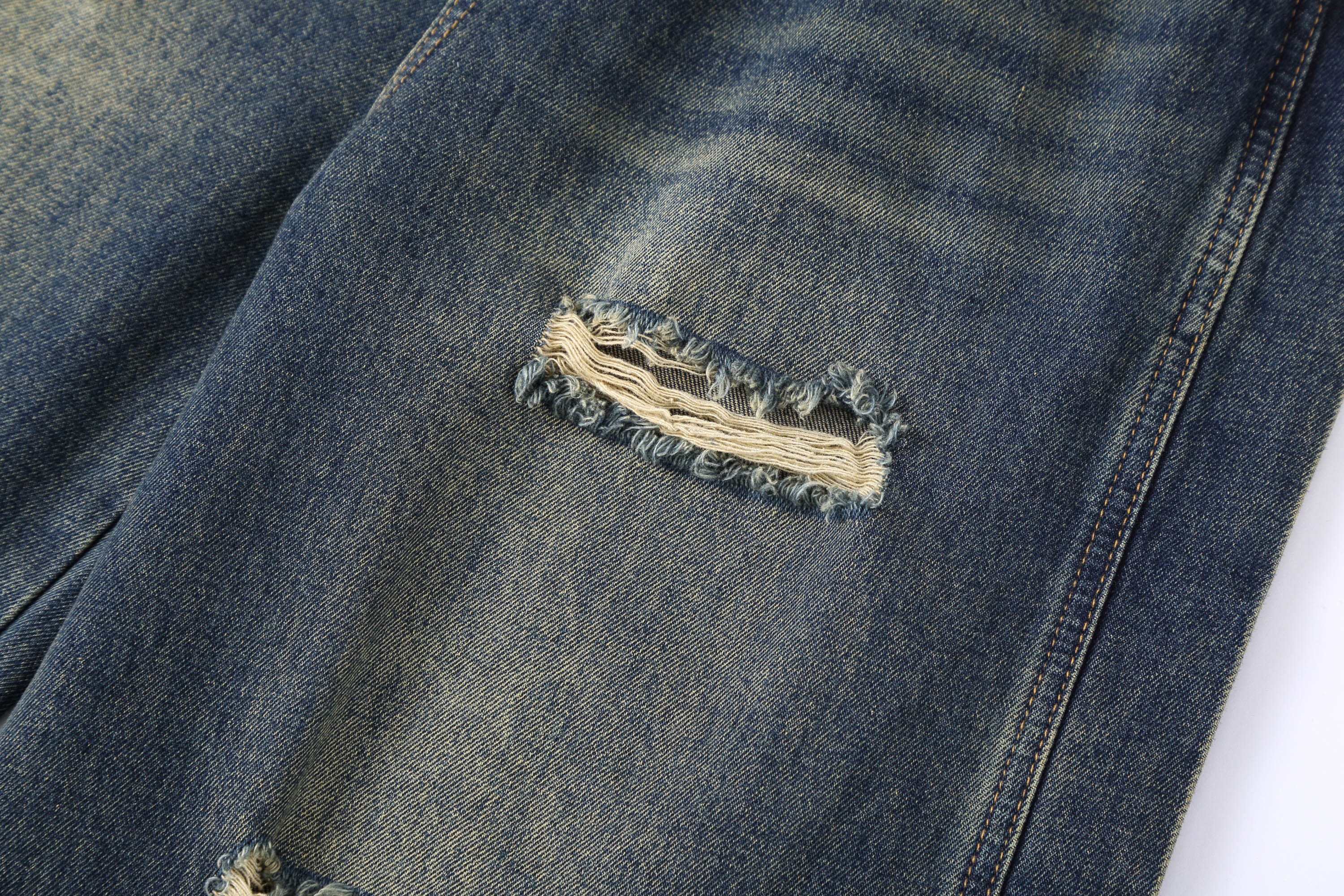 CLP Distressed Buttoned Wide-Leg Jeans, premium urban and streetwear designers apparel on PROJECTISR.com, CLP