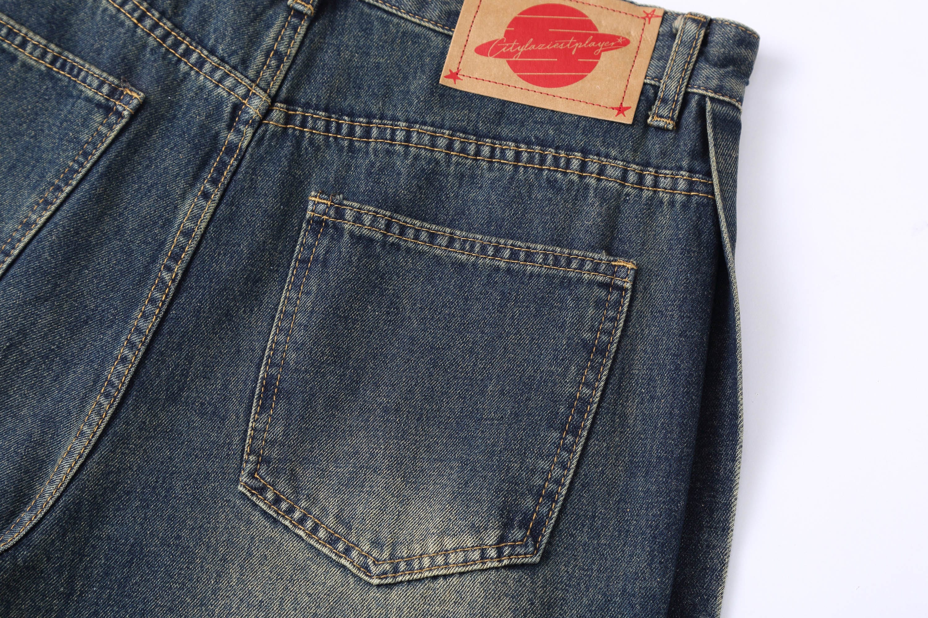 CLP Distressed Buttoned Wide-Leg Jeans, premium urban and streetwear designers apparel on PROJECTISR.com, CLP