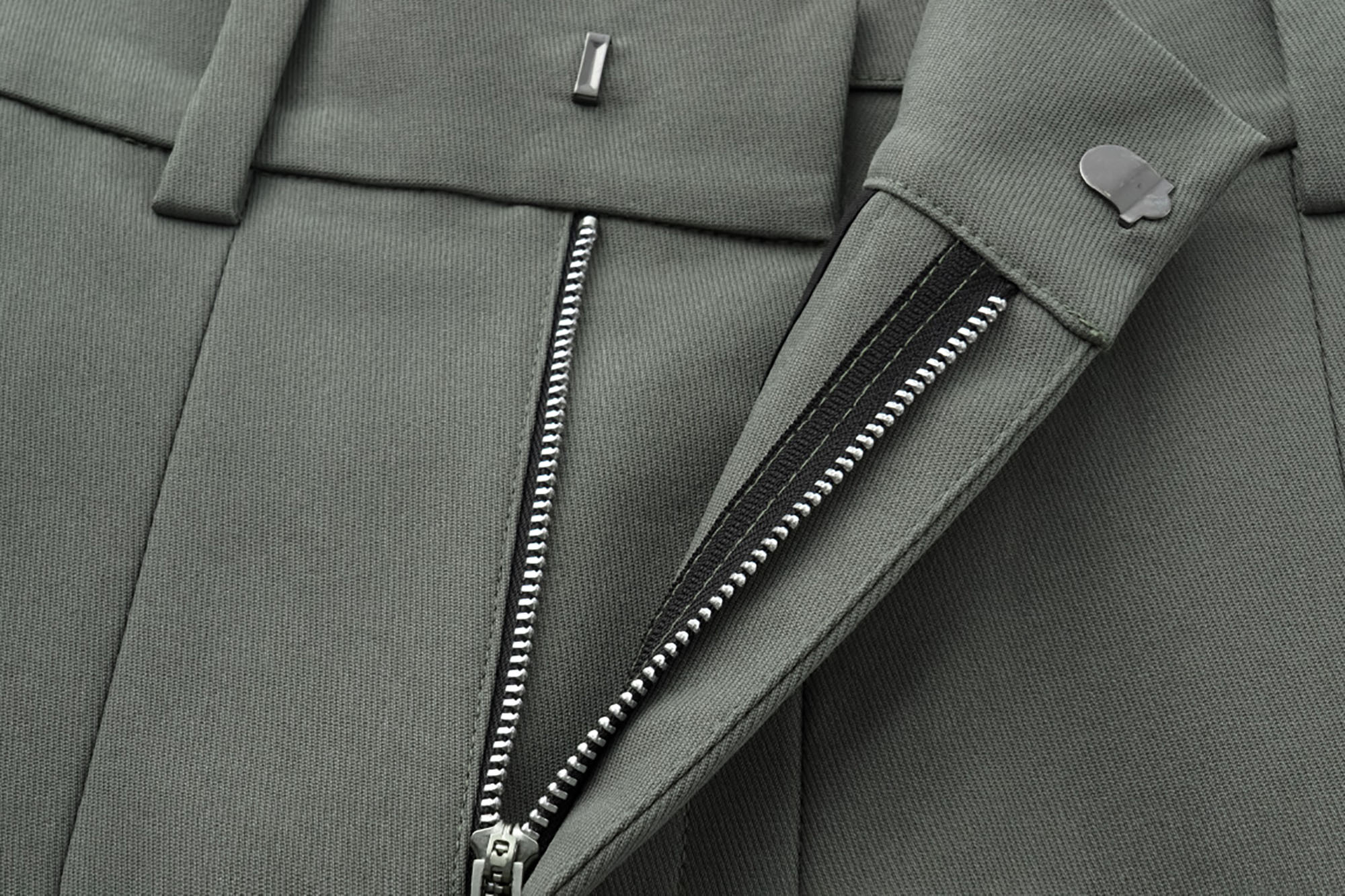 ALVNG AR ANTS Double Pleat Panel Wide-Leg Trousers