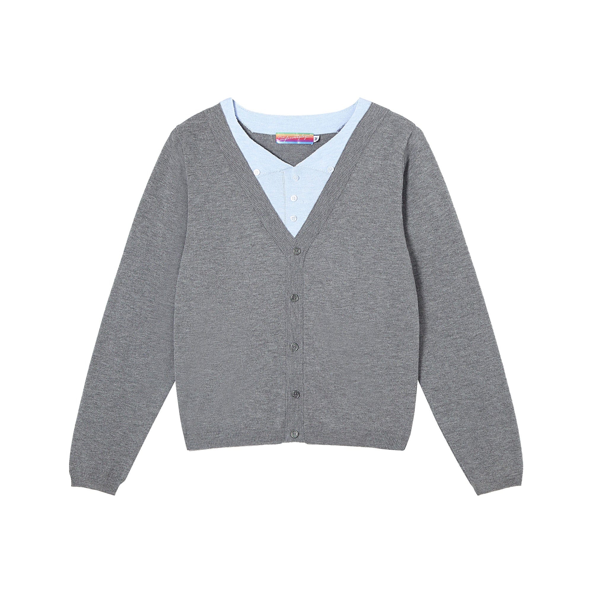 CLP Layered V-Neck Cardigan, premium urban and streetwear designers apparel on PROJECTISR.com, CLP