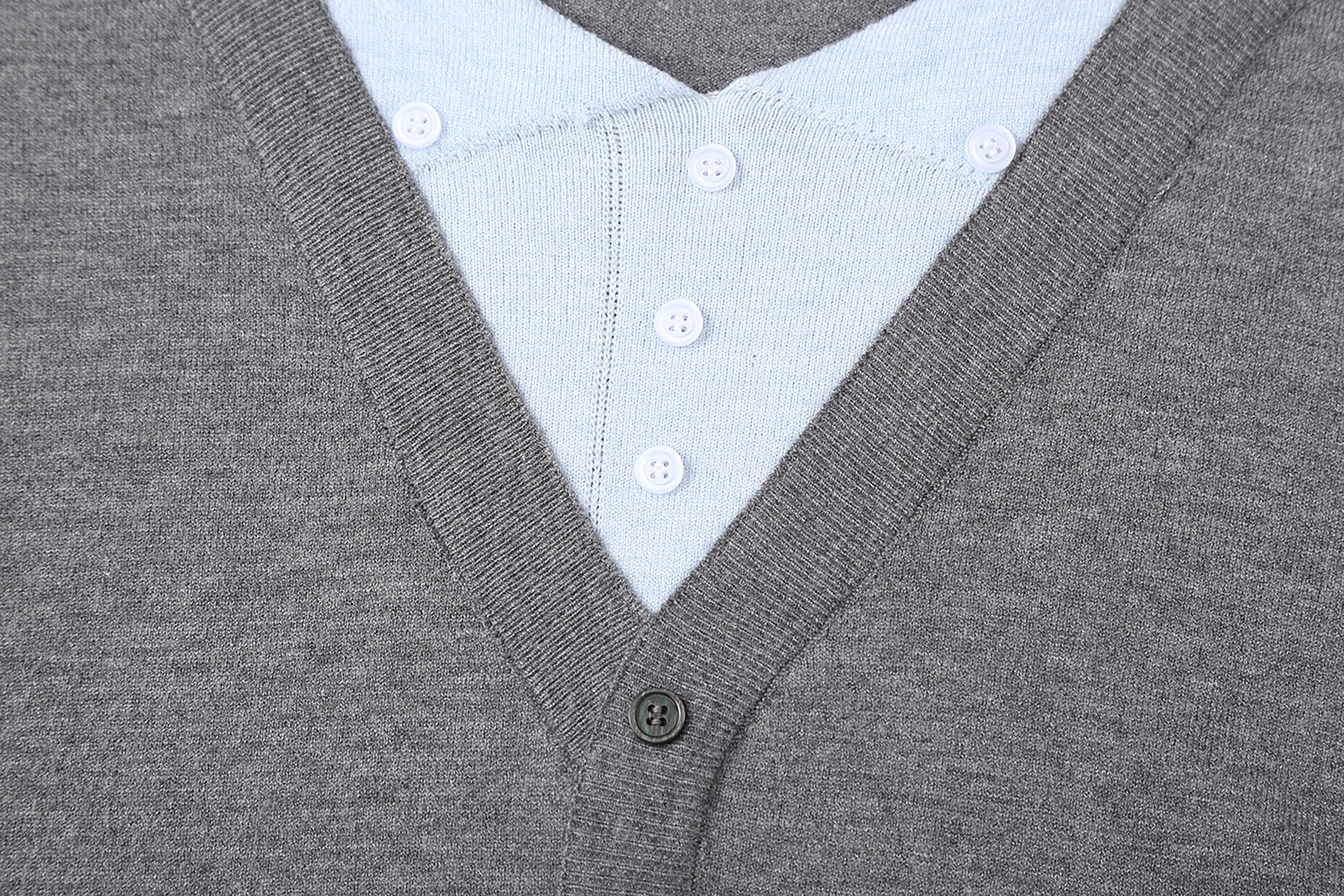 CLP Layered V-Neck Cardigan, premium urban and streetwear designers apparel on PROJECTISR.com, CLP