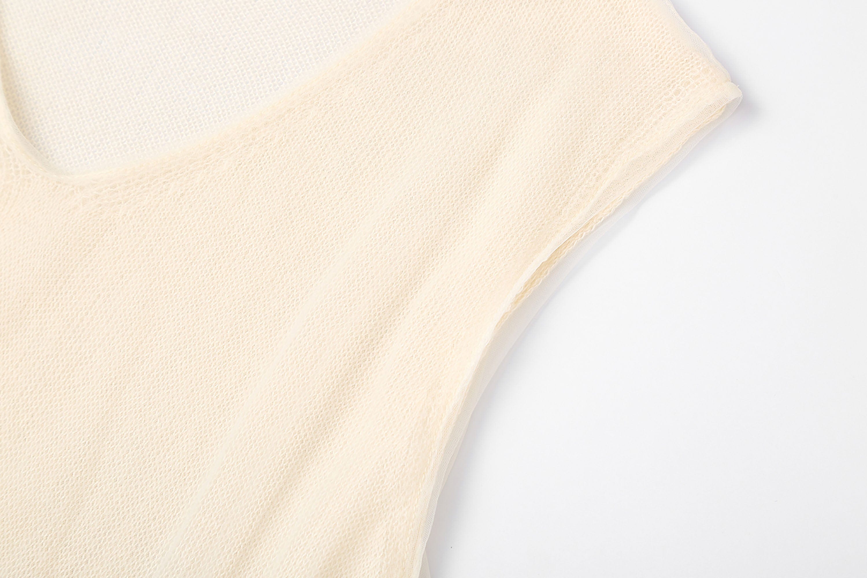 CLP Sheer-Layered V-Neck Oversized Tank Top, premium urban and streetwear designers apparel on PROJECTISR.com, CLP