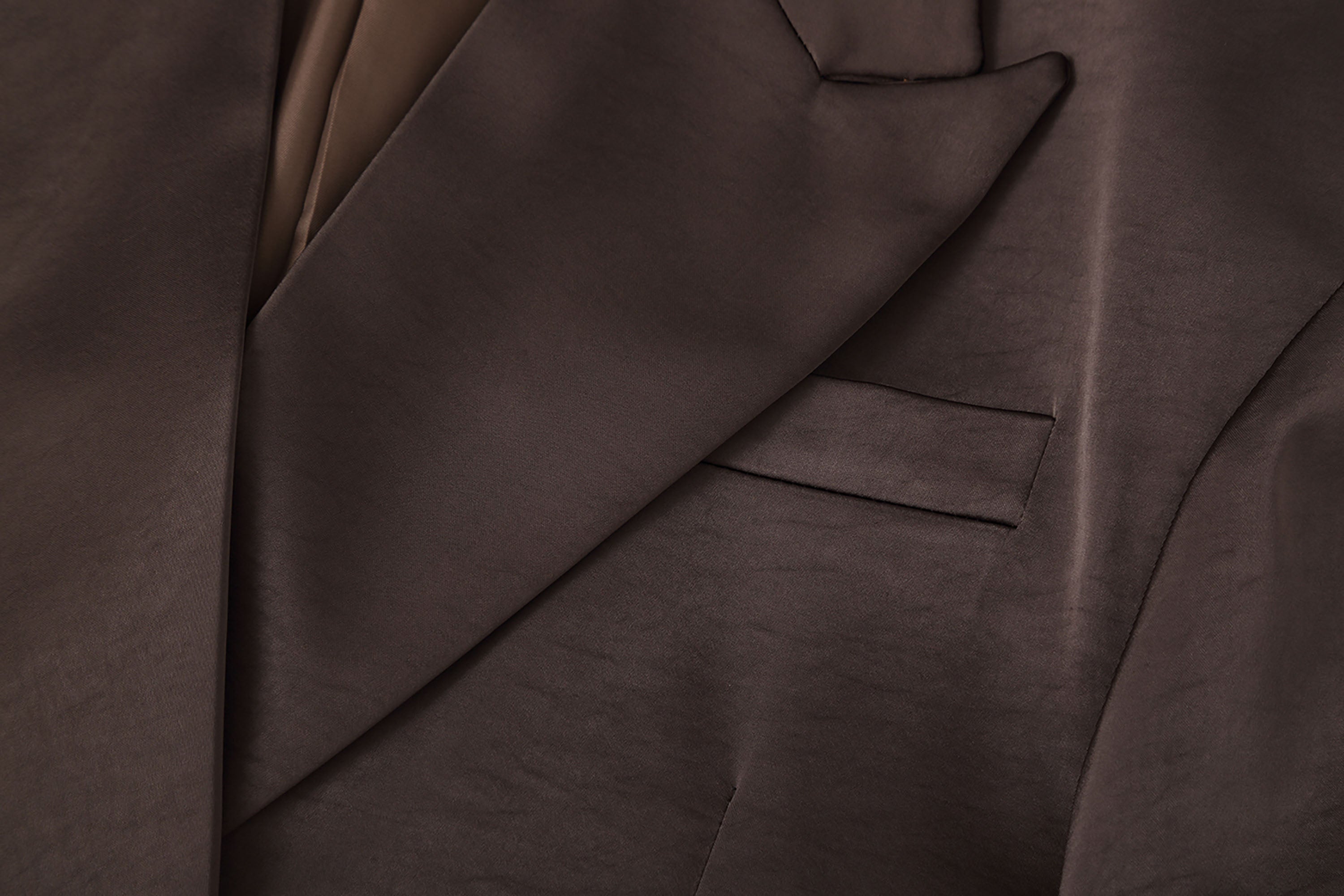 CLP Satin Double-Breasted Oversized Blazer, premium urban and streetwear designers apparel on PROJECTISR.com, CLP