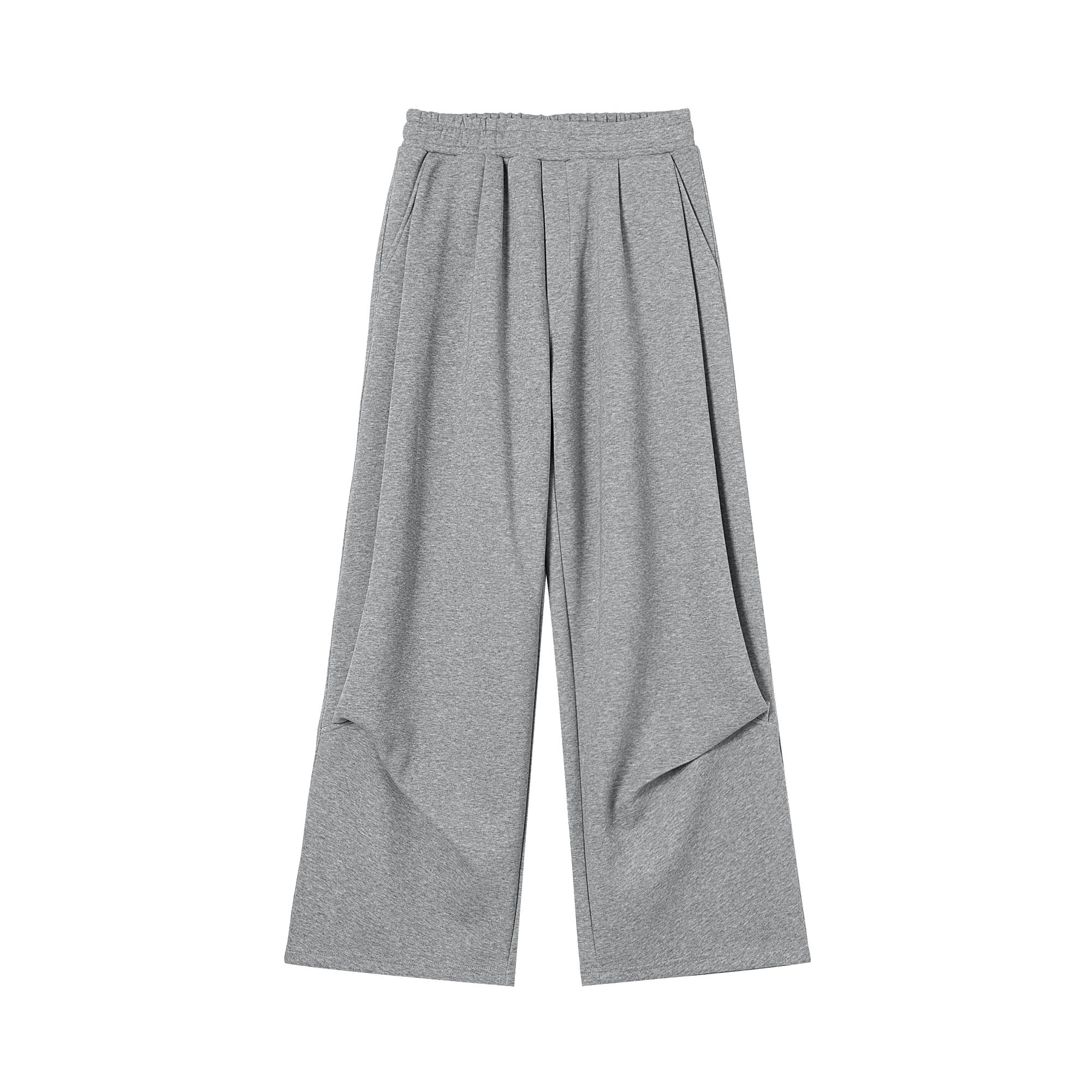 CLP Pleated Wide-Leg Sweatpants