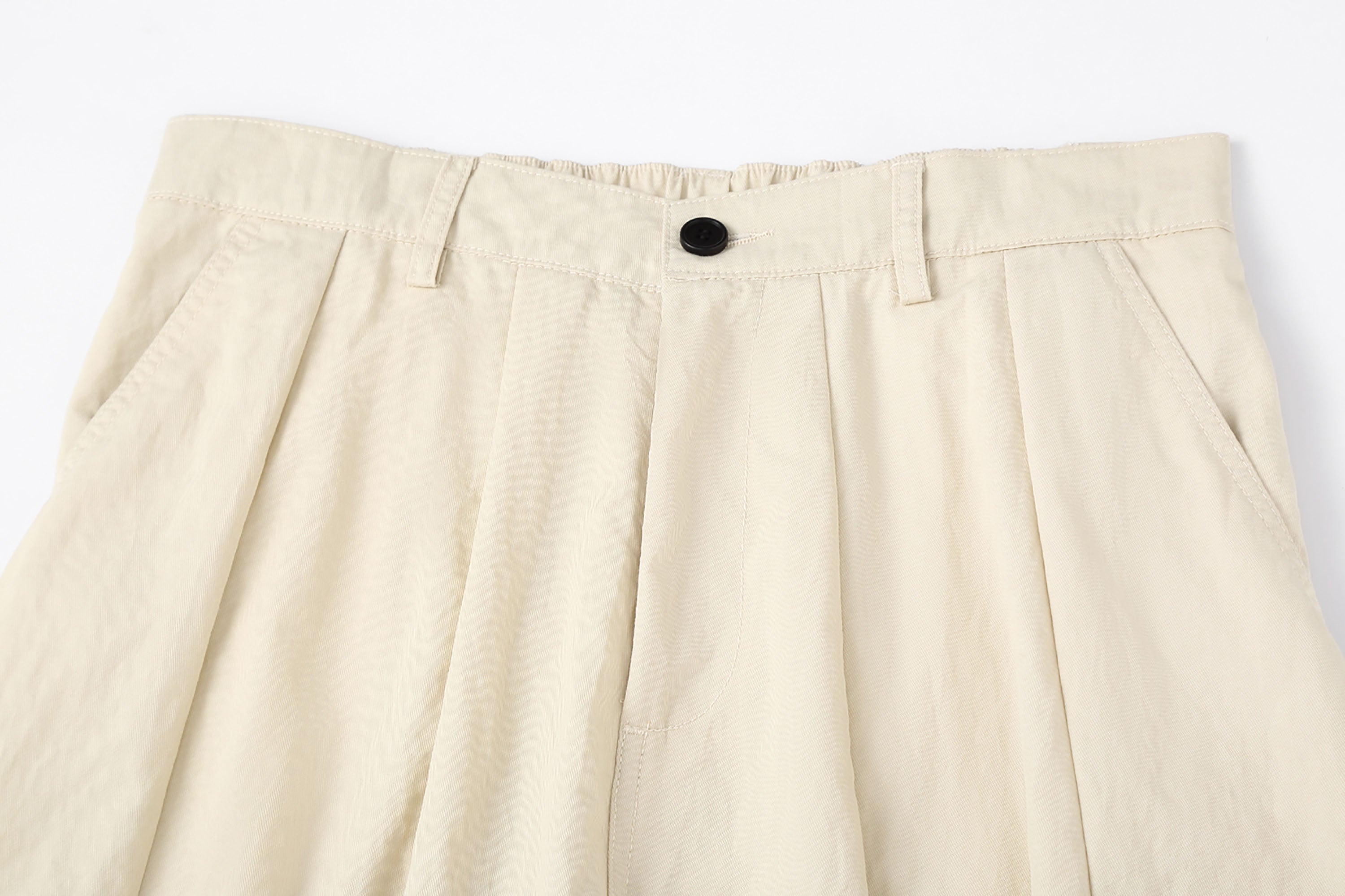 CLP Slanted Pockets Pleated Oversized Pants