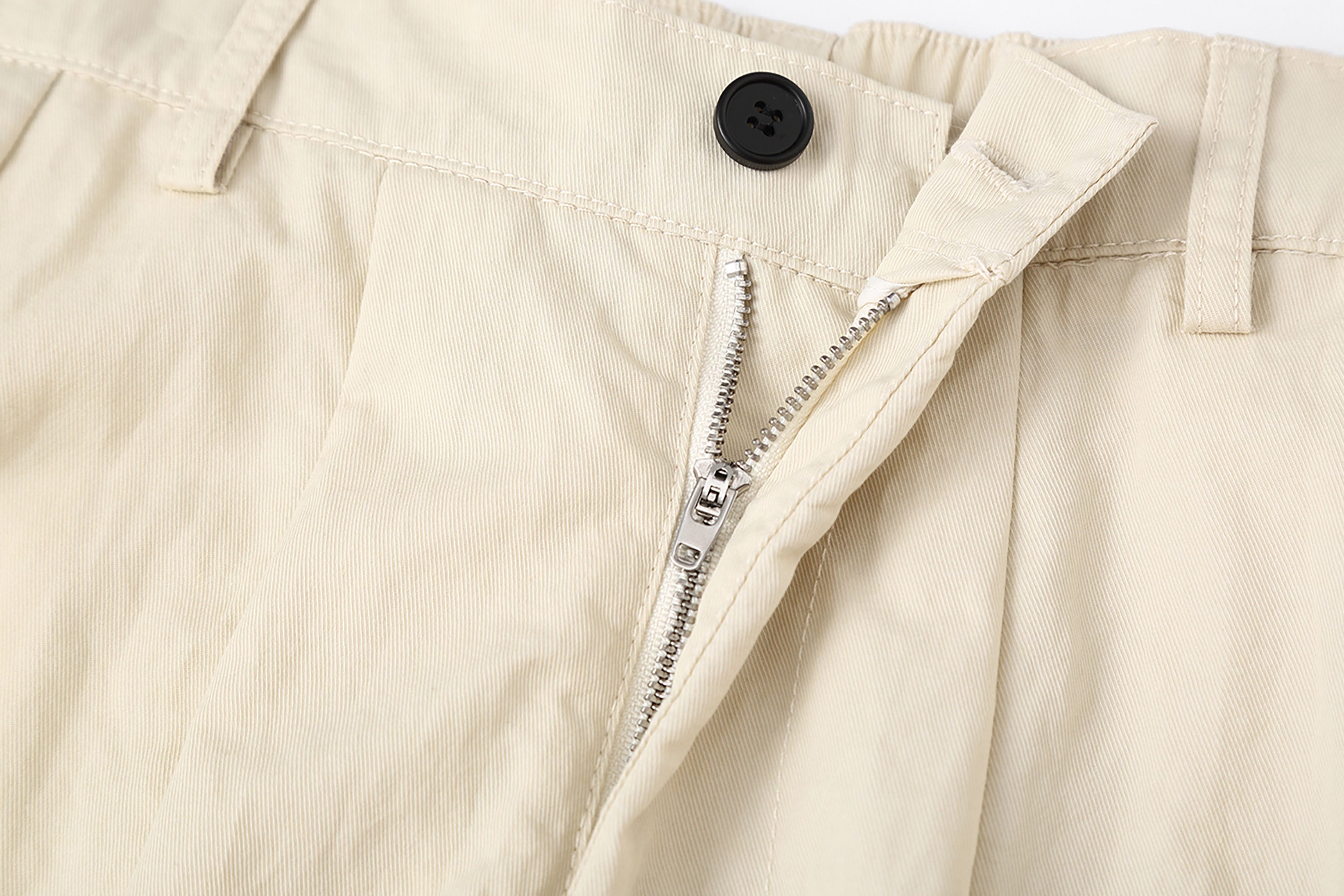 CLP Slanted Pockets Pleated Oversized Pants
