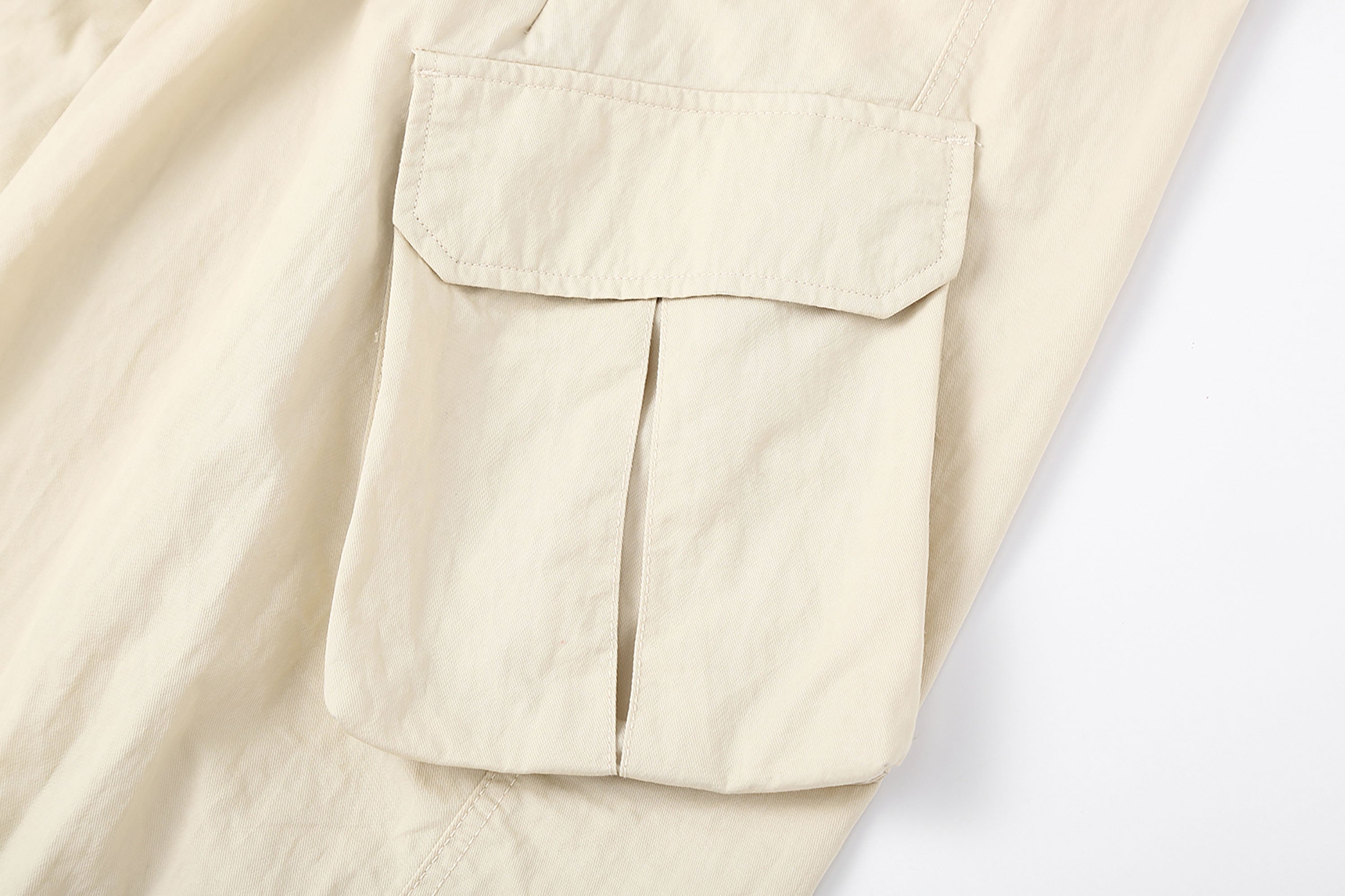 CLP Slanted Pockets Pleated Oversized Pants