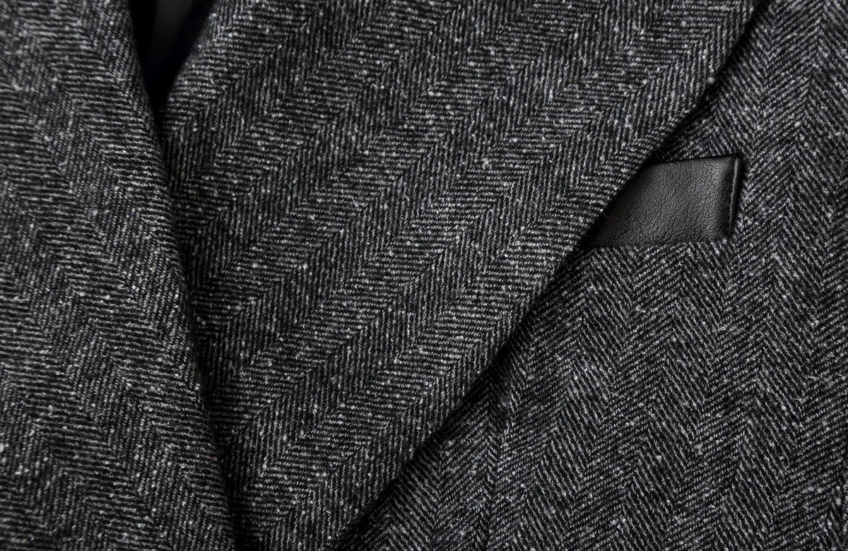 CLP Retro Wool-Blend Spliced Oversized Blazer