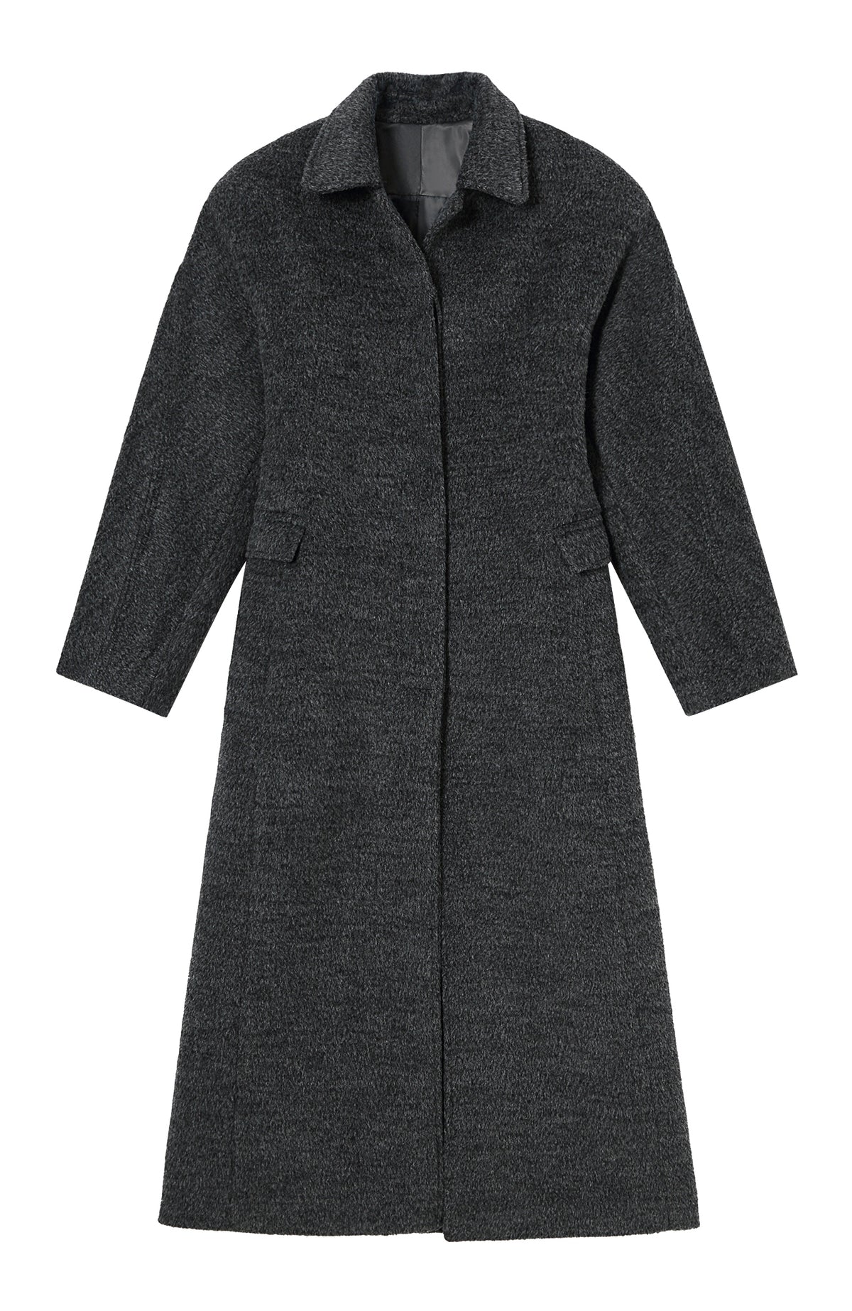 CLP Retro Cinched-Waist Wool-Blend Cocoon Coat