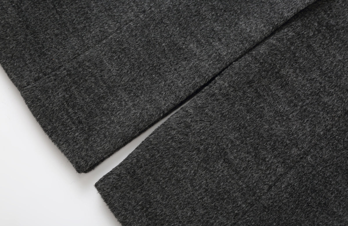 CLP Retro Cinched-Waist Wool-Blend Cocoon Coat