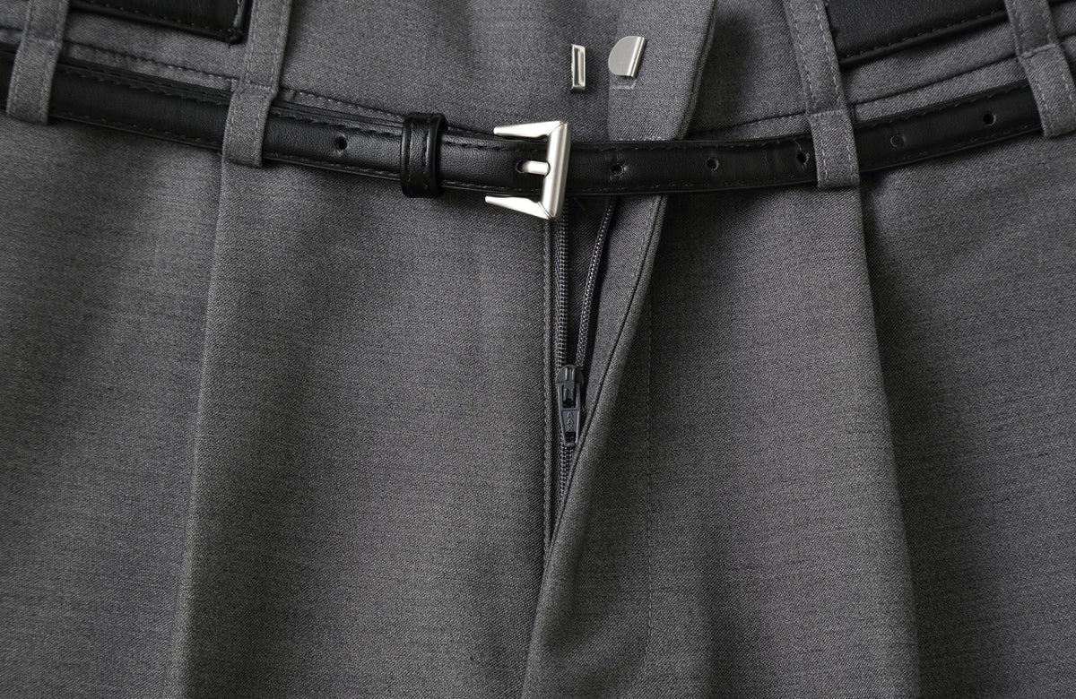 CLP Double-Belted Wide-Leg Trousers