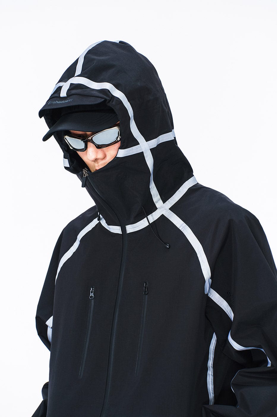 ENSHADOWER Teflon Reflective Water-Proof Windbreaker Type 2, premium urban and streetwear designers apparel on PROJECTISR.com, ENSHADOWER