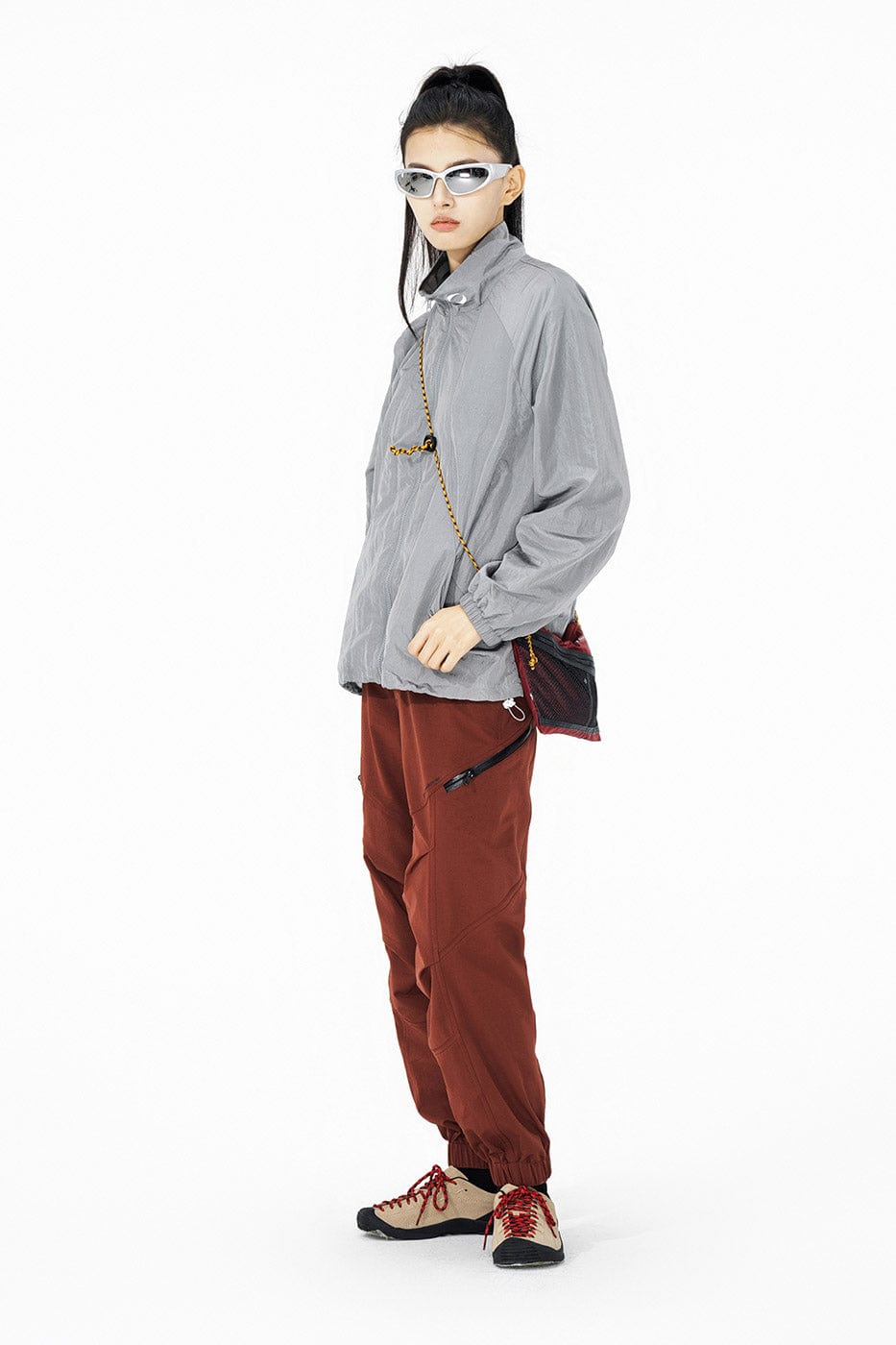ENSHADOWER Crinkled & Pleated Zipper Jogger, premium urban and streetwear designers apparel on PROJECTISR.com, ENSHADOWER