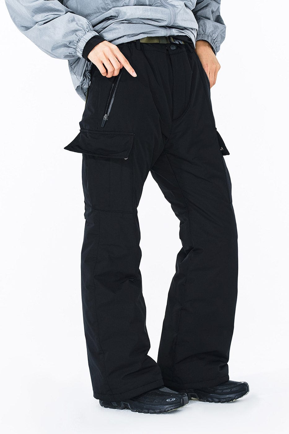 ENSHADOWER Puffer Flared Ski Pants, premium urban and streetwear designers apparel on PROJECTISR.com, ENSHADOWER