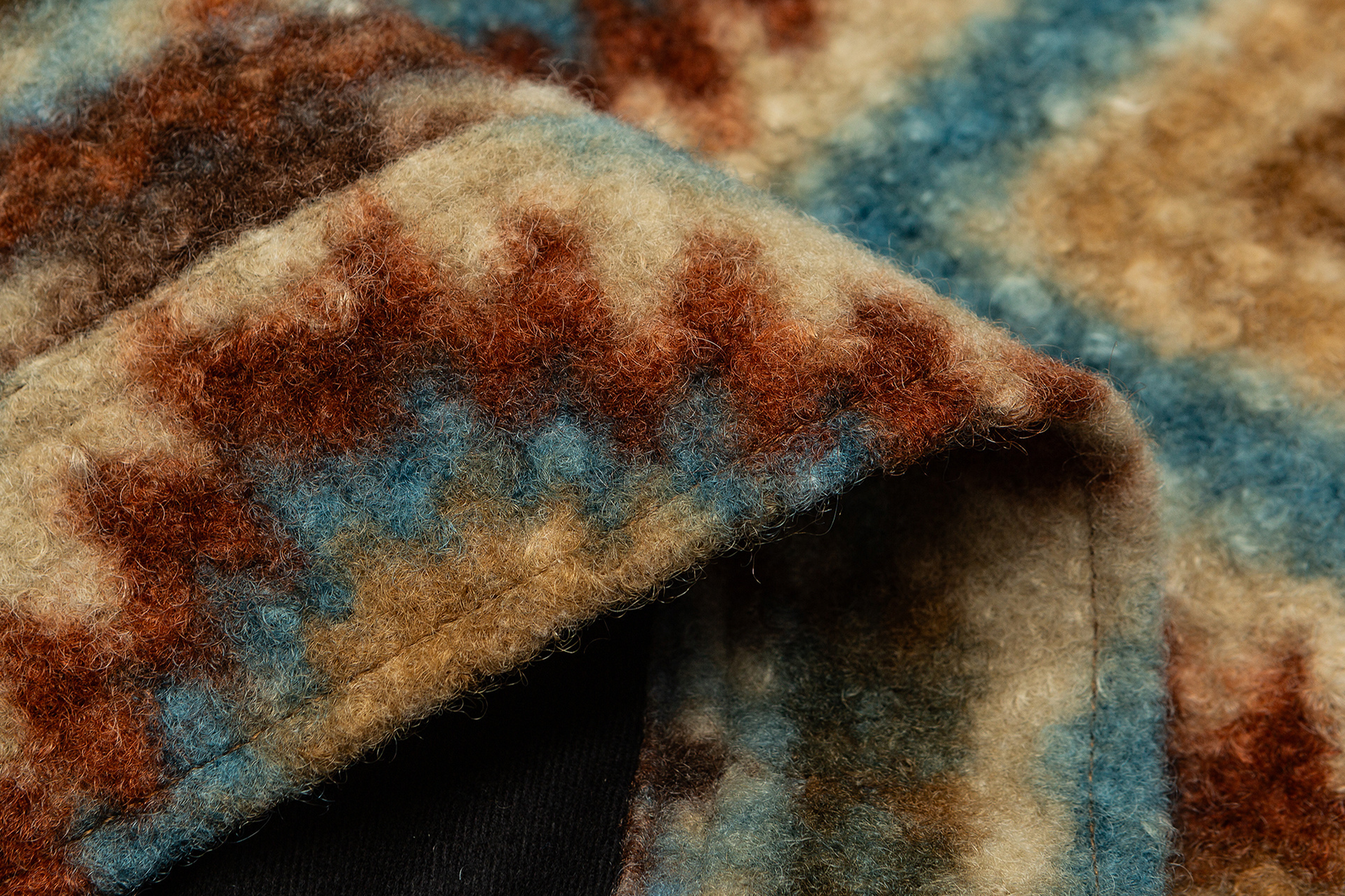 ME DA IGUAL Retro Tribal Jacquard Fleece Jacket