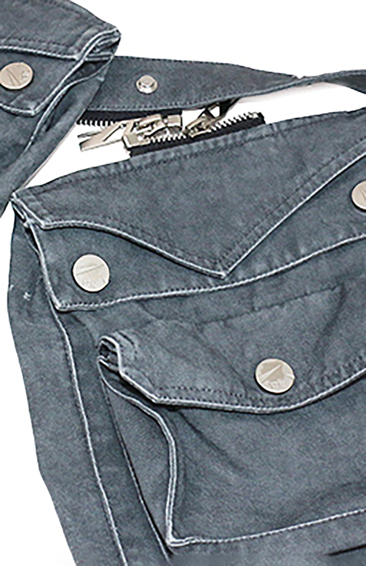 RELABEL Detachable Adjustable Zippered Denim Belt Bag
