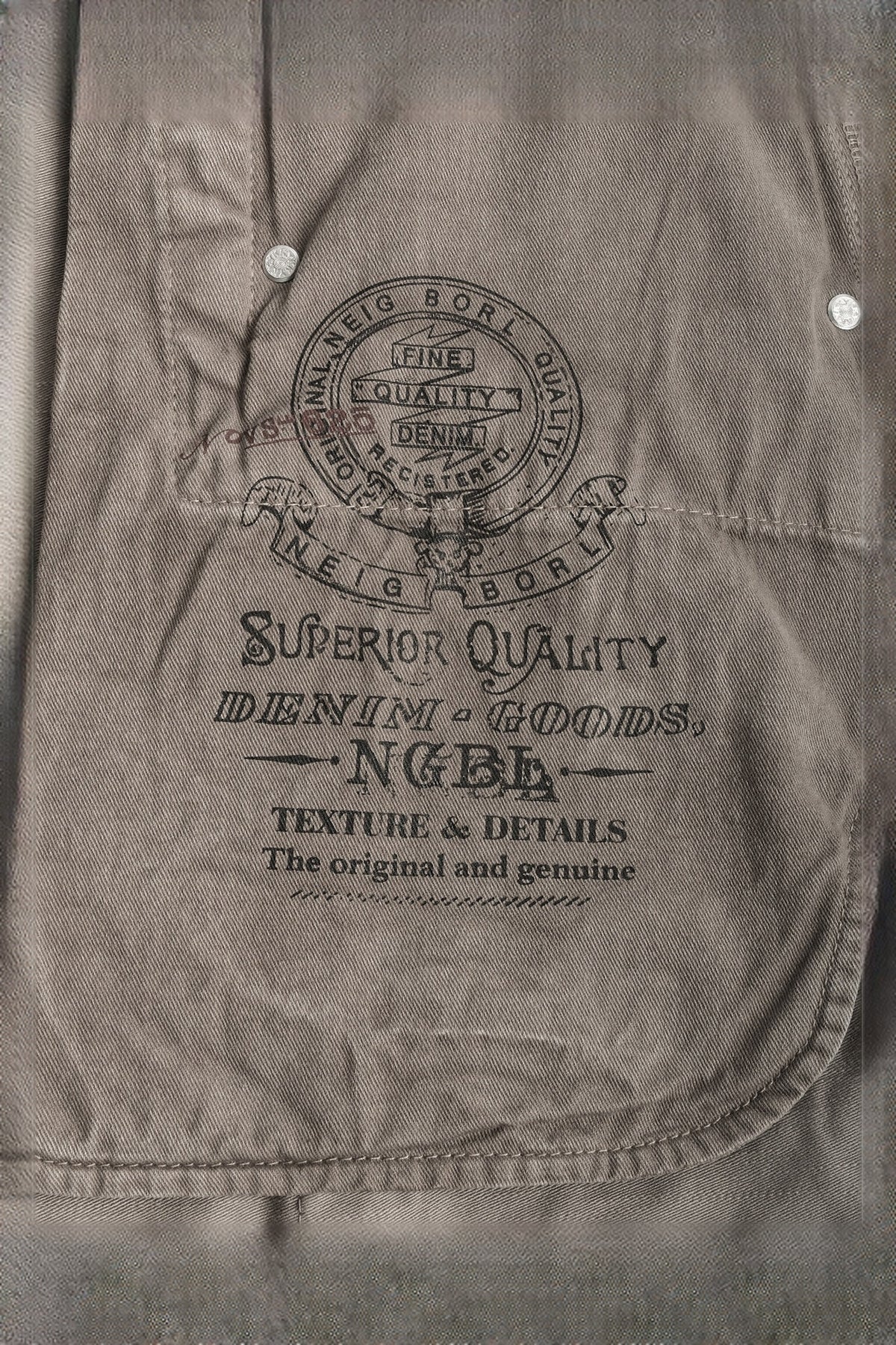 NEIGBORL Retro Multi-Pocket Straight-Leg Cargo Pants — detail