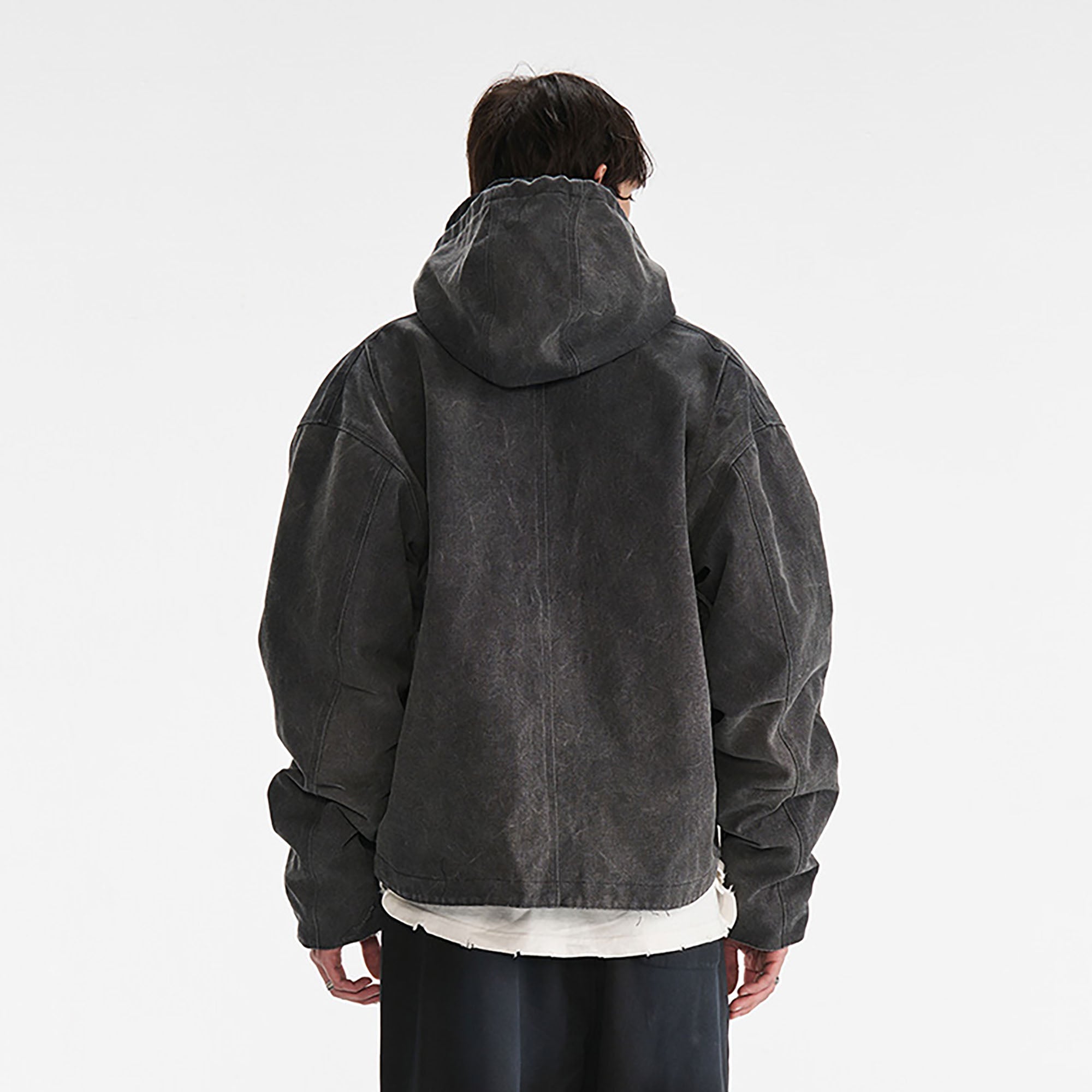 PMW Distressed Oversized Puffer Jacket