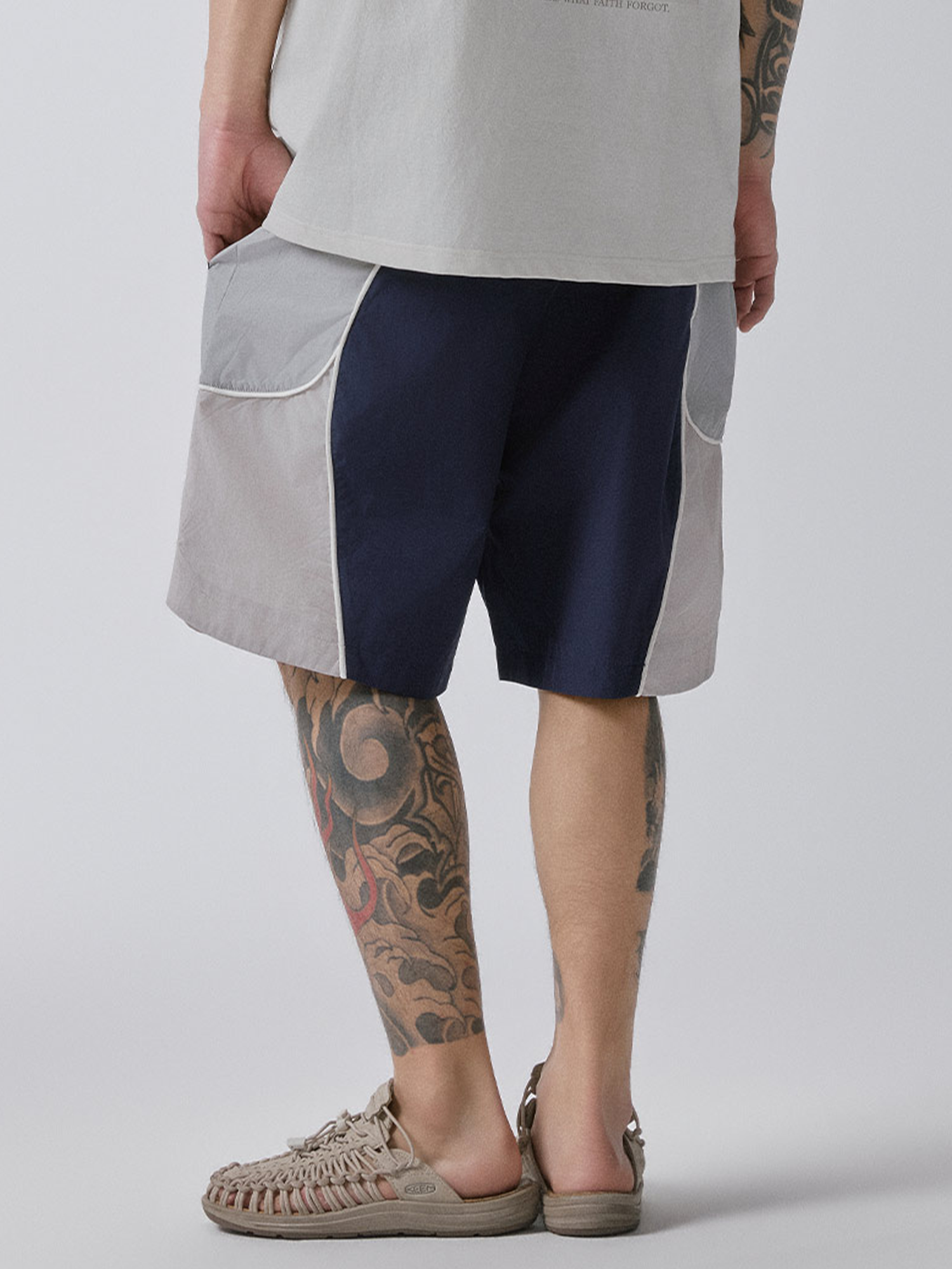 F2CE Contrast Paneled Sport Shorts