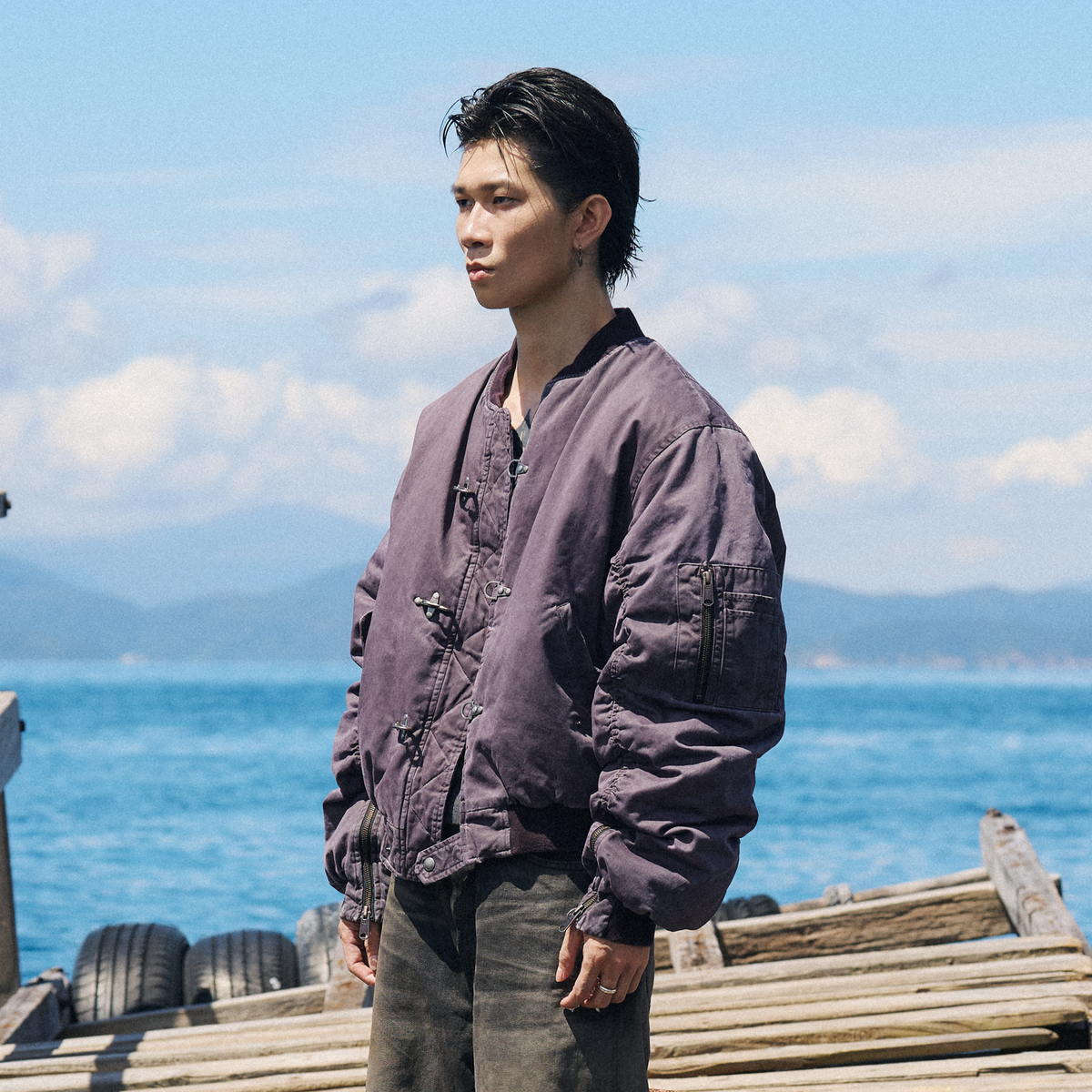 AVINMADE Lobster Clasp Bomber Jacket