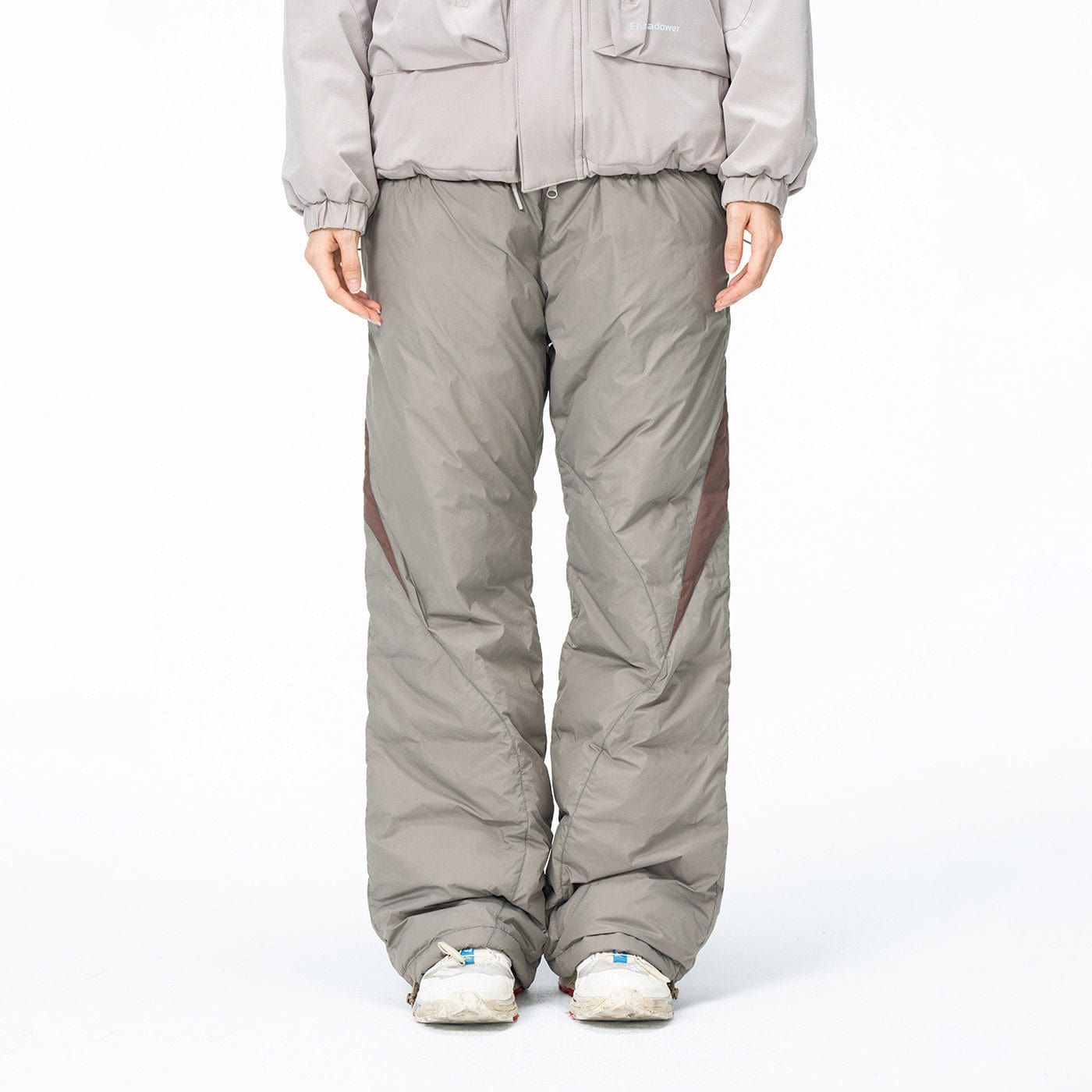 ENSHADOWER Spliced Splash-Proof Down Ski Pants, premium urban and streetwear designers apparel on PROJECTISR.com, ENSHADOWER