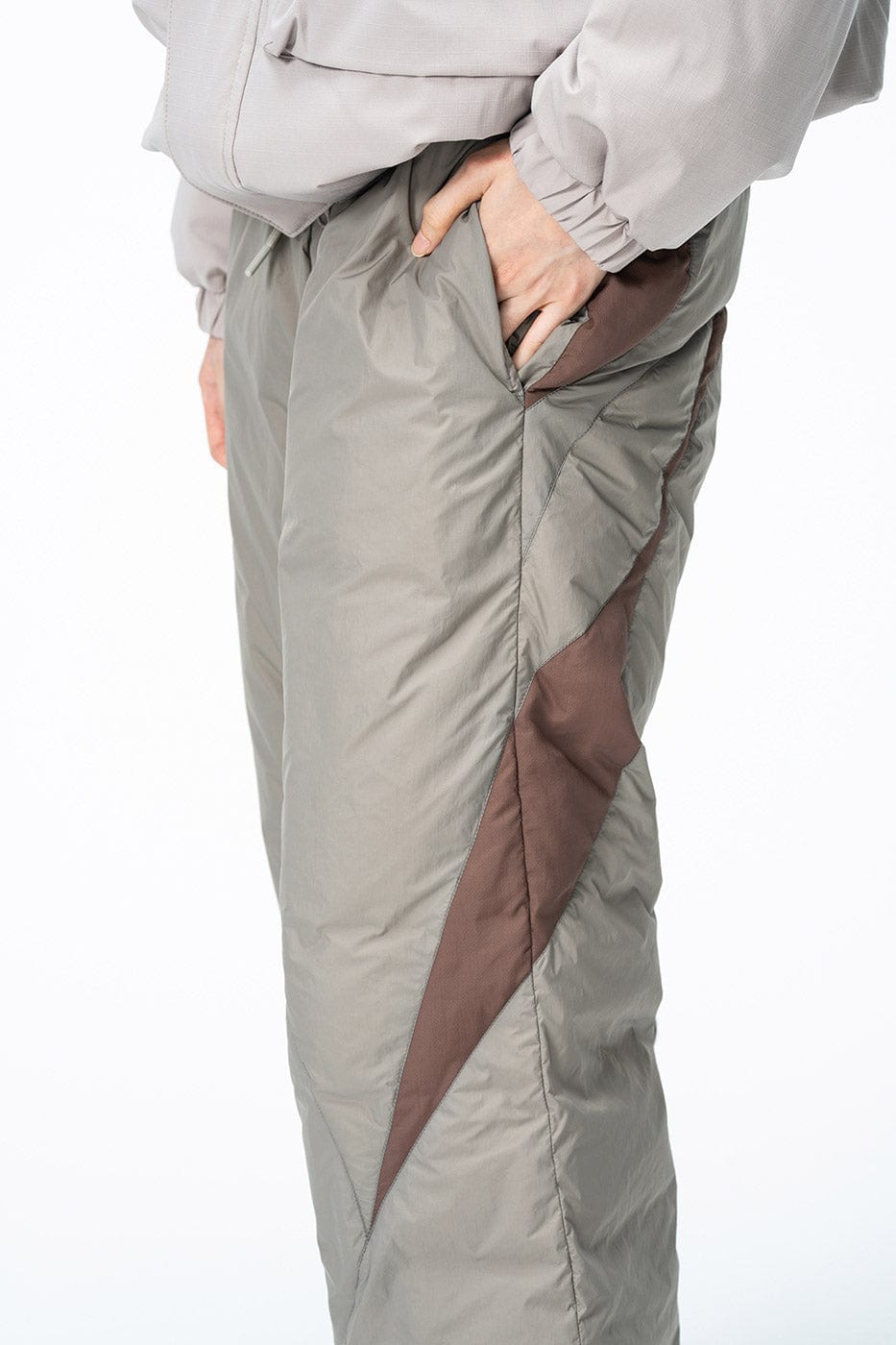 ENSHADOWER Spliced Splash-Proof Down Ski Pants, premium urban and streetwear designers apparel on PROJECTISR.com, ENSHADOWER