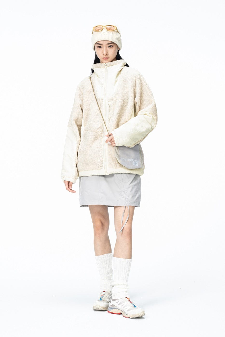 ENSHADOWER Spliced High-Collar Fleece Jacket, premium urban and streetwear designers apparel on PROJECTISR.com, ENSHADOWER