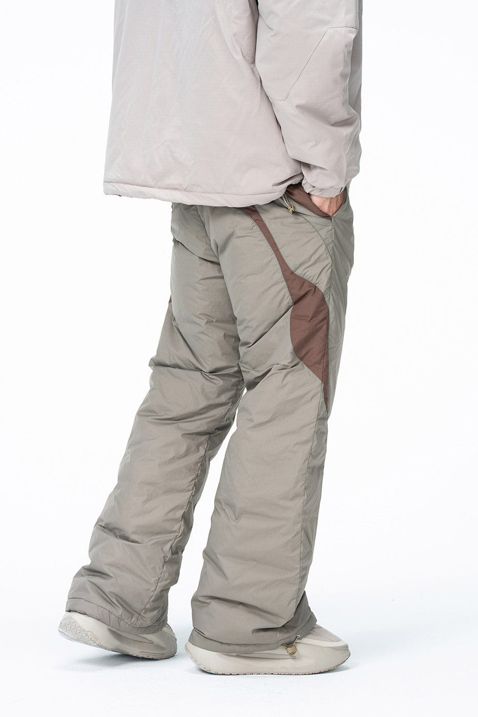 ENSHADOWER Spliced Splash-Proof Down Ski Pants, premium urban and streetwear designers apparel on PROJECTISR.com, ENSHADOWER