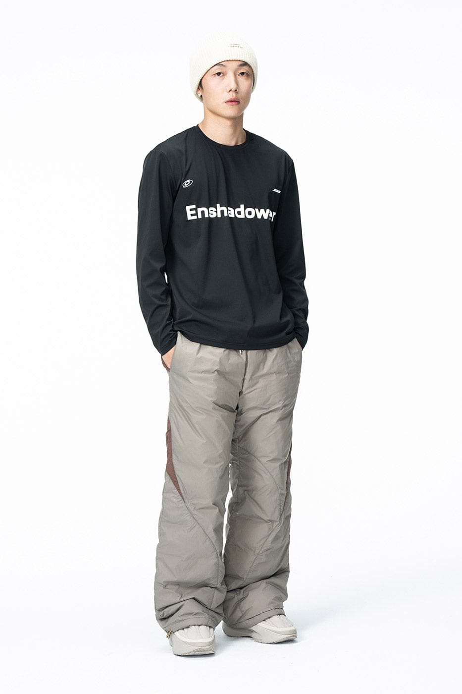 ENSHADOWER Spliced Splash-Proof Down Ski Pants, premium urban and streetwear designers apparel on PROJECTISR.com, ENSHADOWER