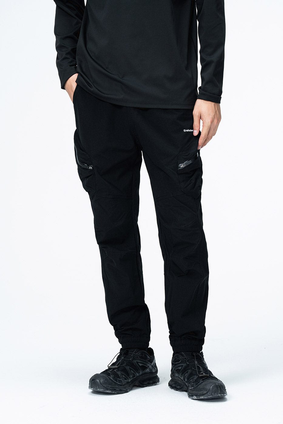 ENSHADOWER Diagonal Zipper Jogger, premium urban and streetwear designers apparel on PROJECTISR.com, ENSHADOWER