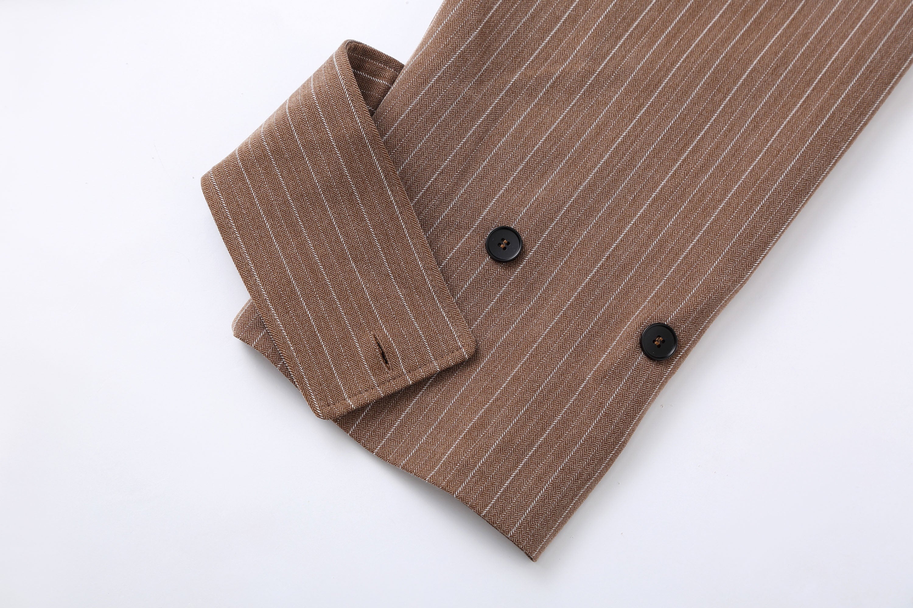 CLP Modern Pinstriped Oversized Trench