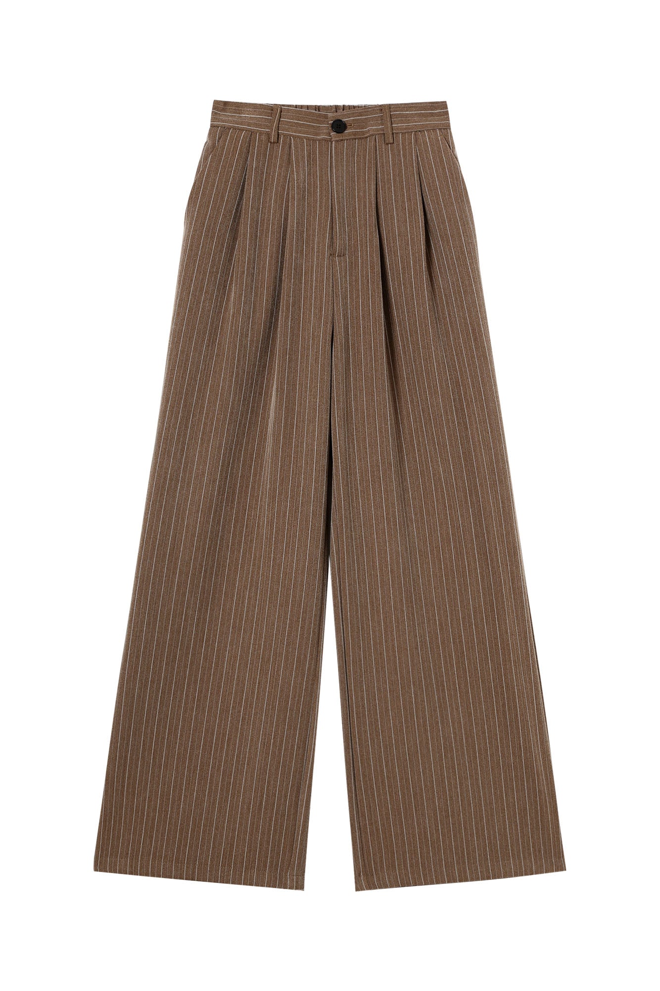 CLP Modern Pinstriped Straight-Leg Pants