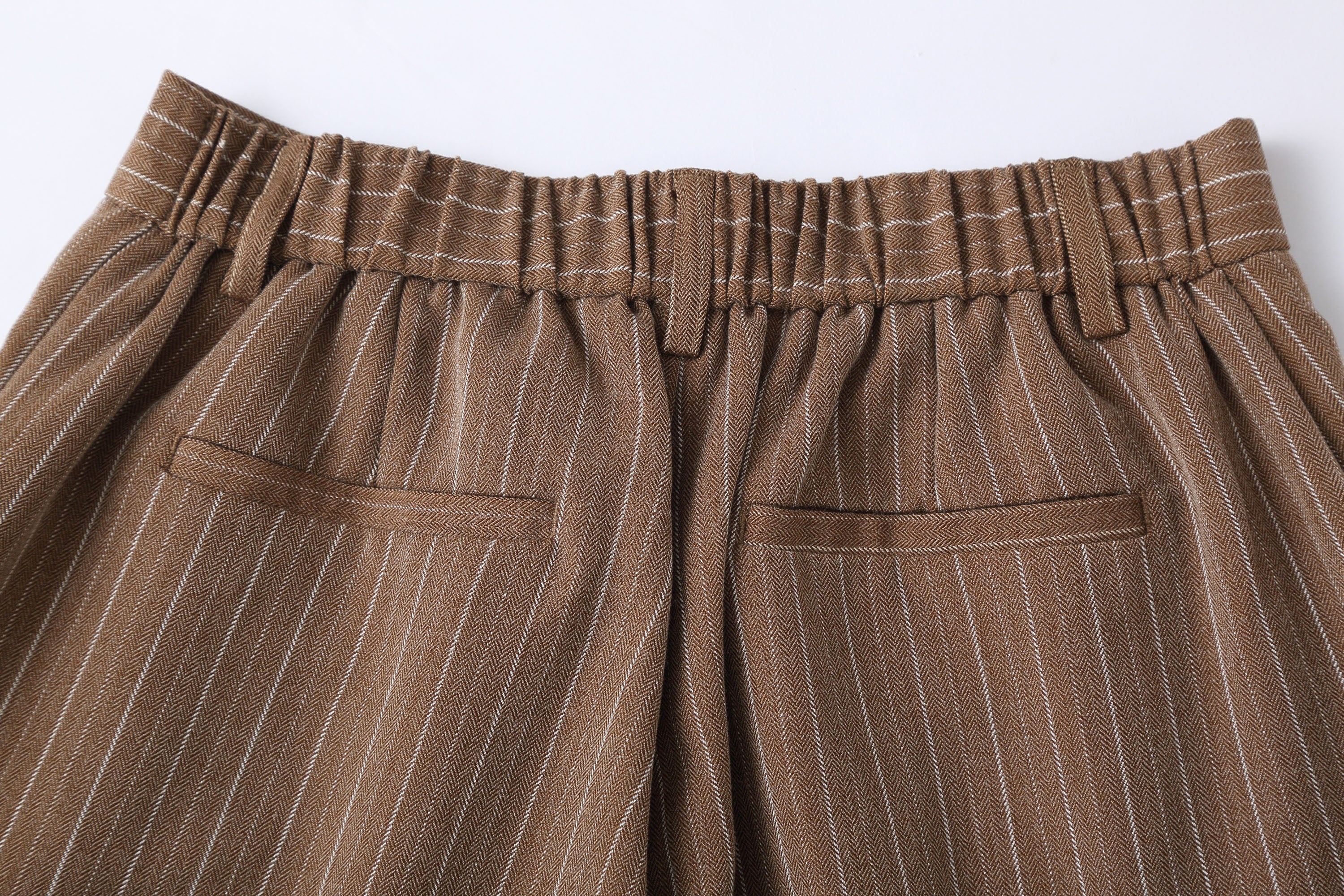 CLP Modern Pinstriped Straight-Leg Pants